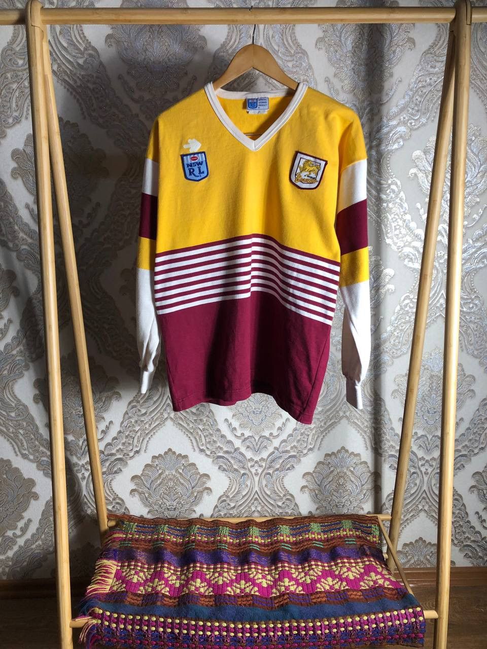 Canterbury of New Zealand VINTAGE BRISBANE BRONCOS AUSTRALIA RUGBY JERSEY RETRO 90s Size US M / EU 48-50 / 2 - 1 Thumbnail