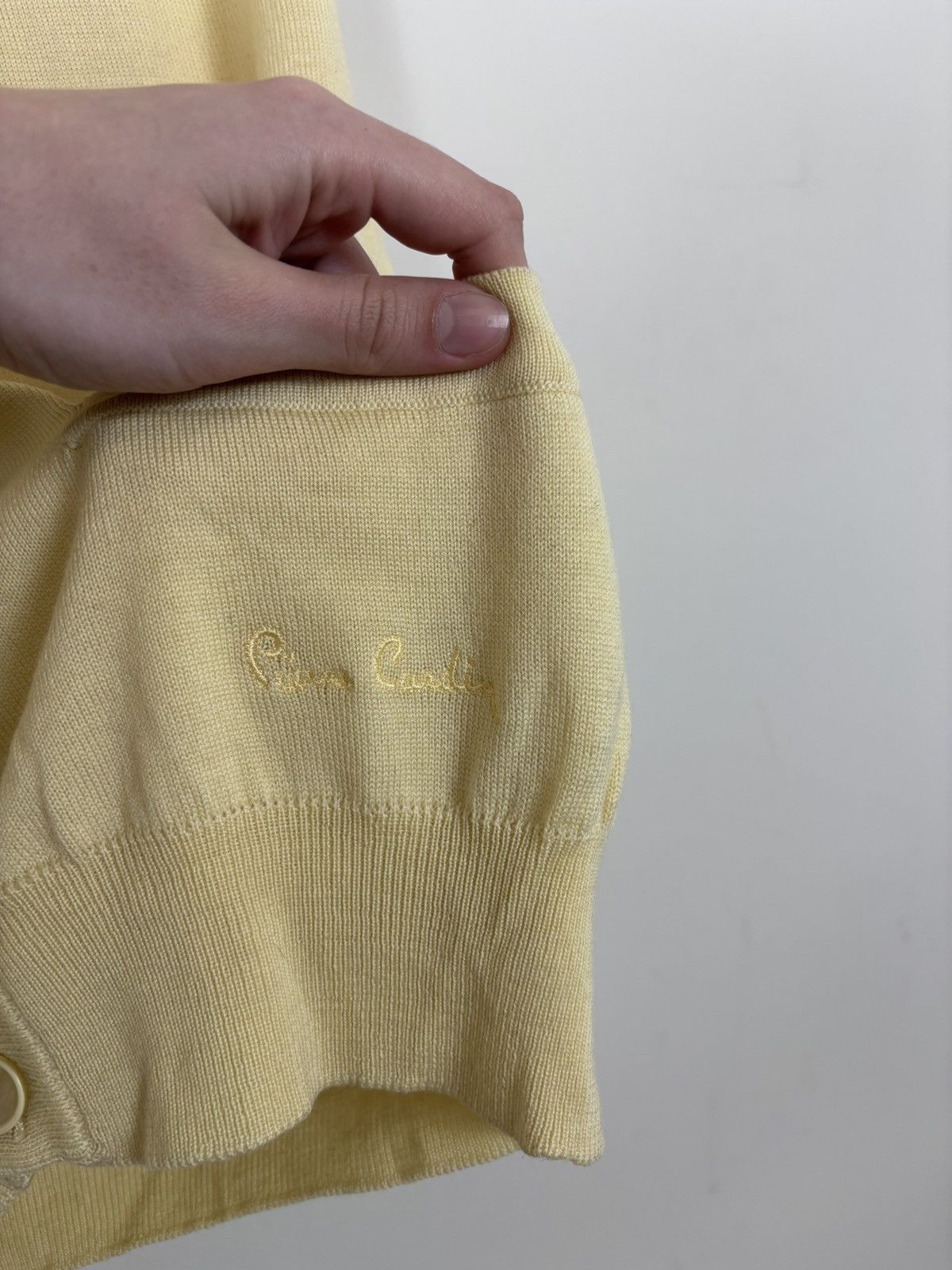 Pierre Cardin Vintage Pierre Cardin Men’s Yellow Wool Knit Vest Sweater Size US S / EU 44-46 / 1 - 11 Thumbnail