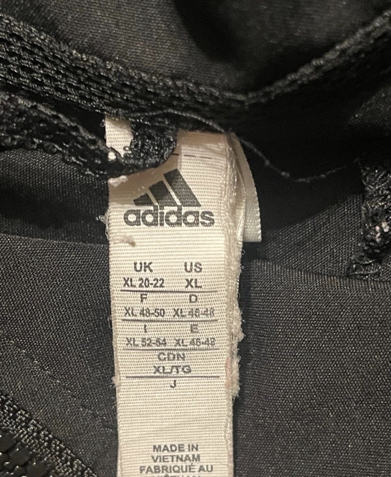 Adidas Adidas Men’s XL Black And Gray Full Zip Hooded Windbreaker Size US XL / EU 56 / 4 - 7 Thumbnail