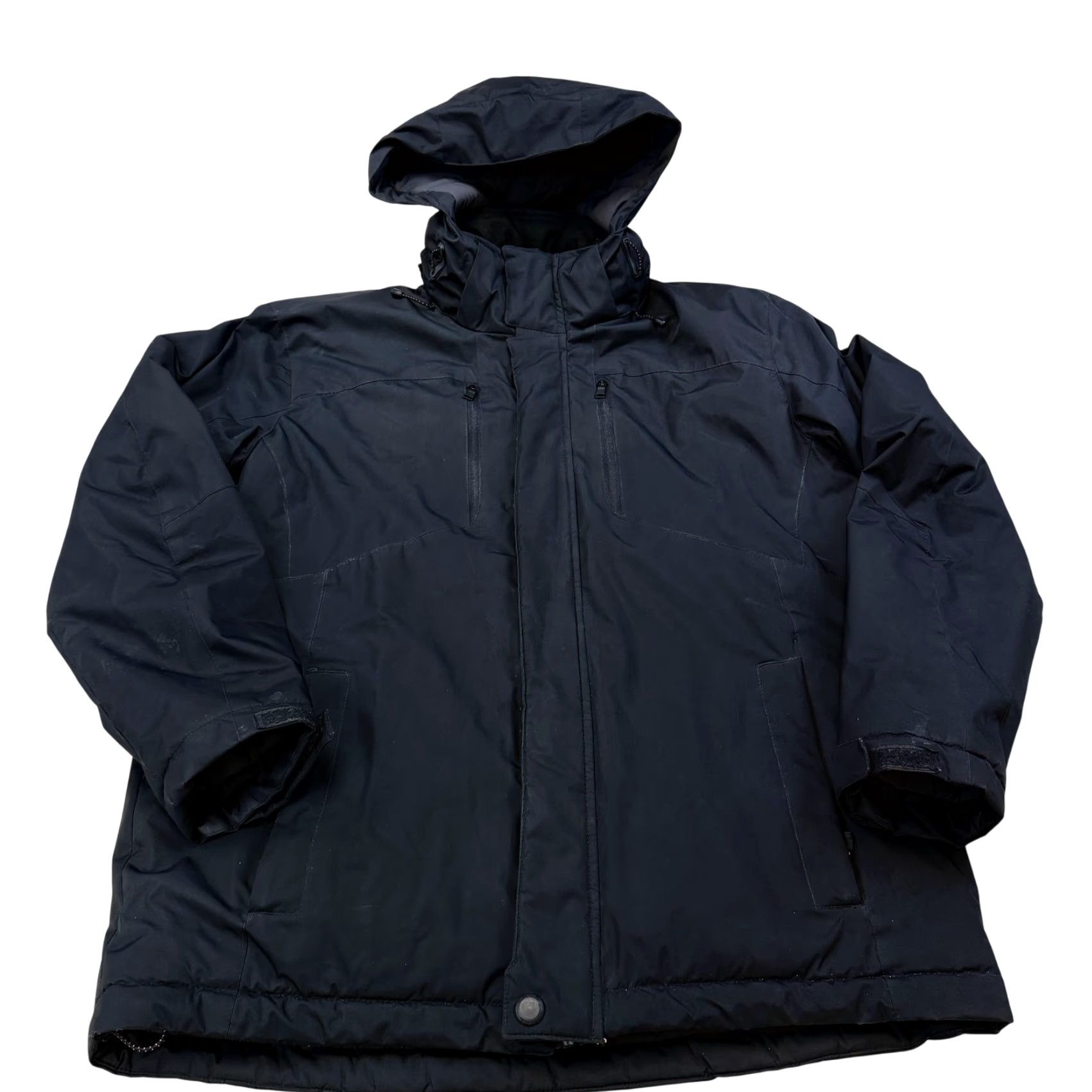 CO Hawke & Co Sport Jacket Mens Large Black Thinsulate Hooded Parka Water Resistant Size US L / EU 52-54 / 3 - 2 Thumbnail