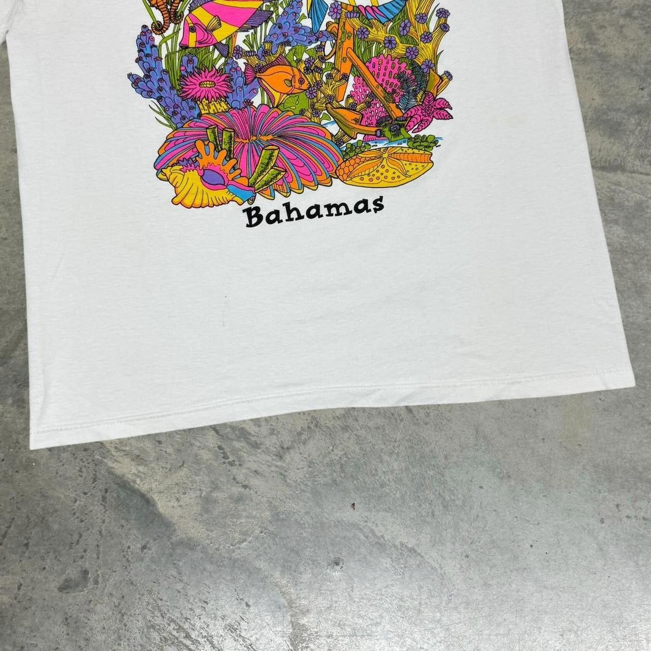 Hanes × Vintage Vintage 90s Single Stitch Bahamas Fish T-Shirt Size US L / EU 52-54 / 3 - 3 Thumbnail