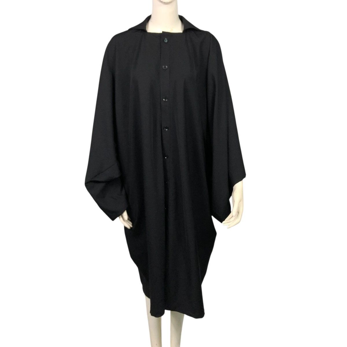 Yohji Yamamoto 🔥RICH BLACK VINTAGE YOHJI YAMAMOTO OVERSIZE JACKET RUNWAY Size US L / EU 52-54 / 3 - 2 Thumbnail