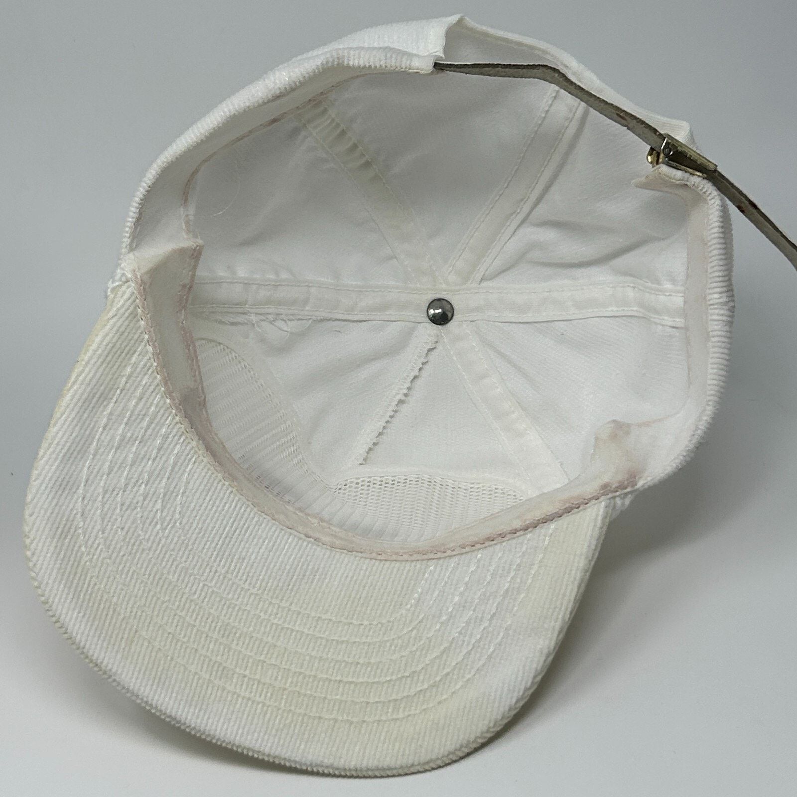 Vintage Vintage 80s Andersen Windows Hat Baseball Cap White Corduroy Size ONE SIZE - 4 Thumbnail