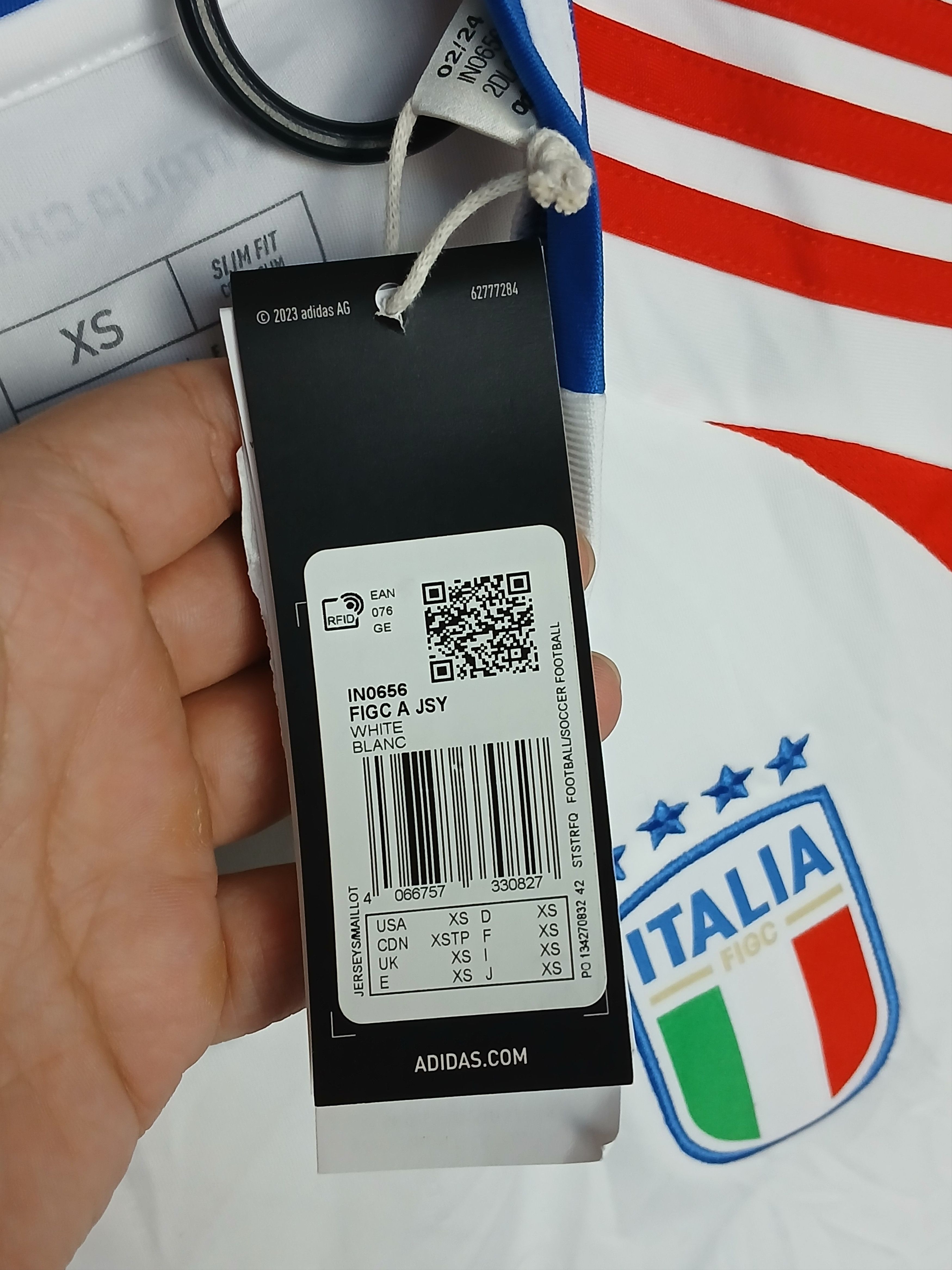 Adidas New Italy 2024 Away Football Jersey T-Shirt Size US XS / EU 42 / 0 - 11 Thumbnail