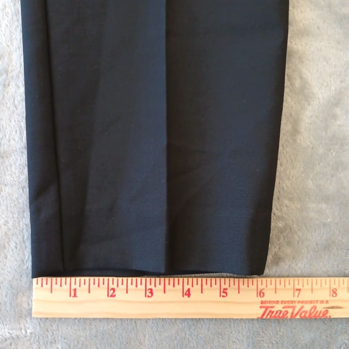 Talbots Talbots Petites Dress Pants Womens Size 10P Black 33x24 Mid Rise Ruffle Accent Pants Dress Pants Ladies Womens Size 32" / US 10 / IT 46 - 6 Thumbnail