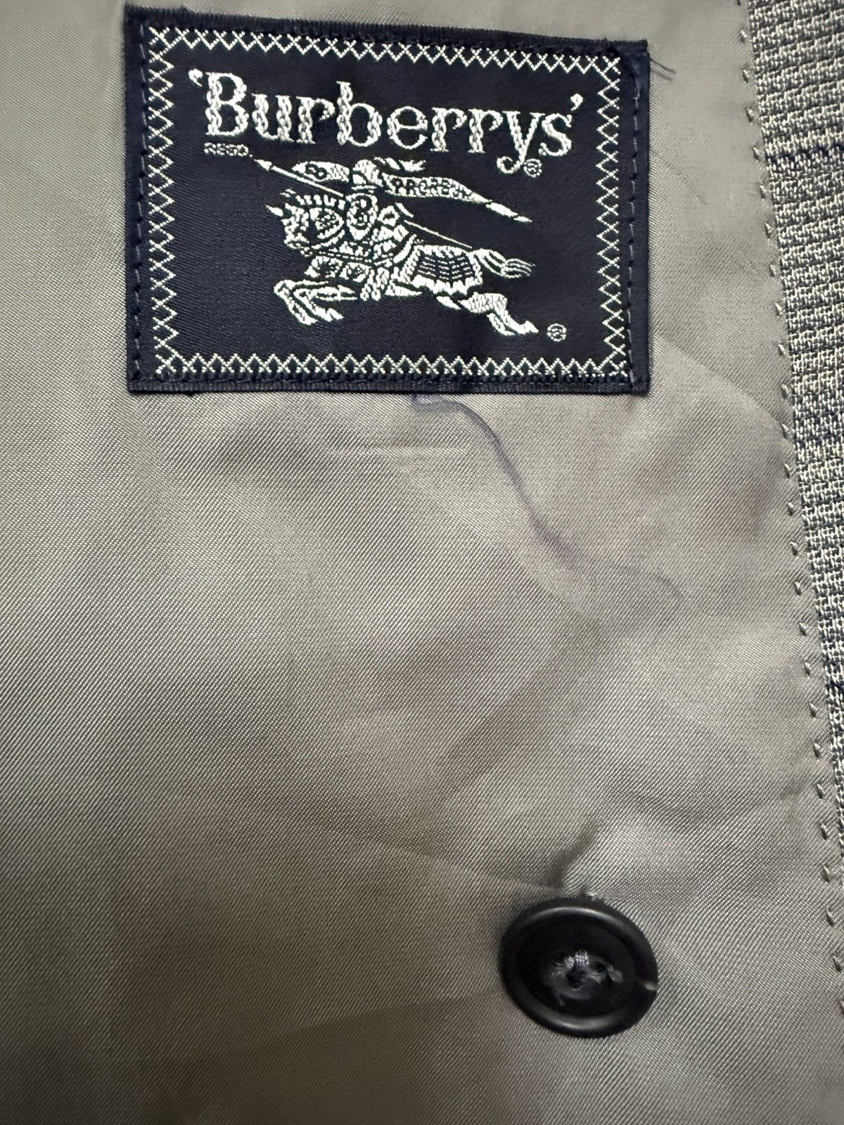 Burberry Vintage 90s Burberrys Chekered Linen Blazer Size US M / EU 48-50 / 2 - 9 Thumbnail