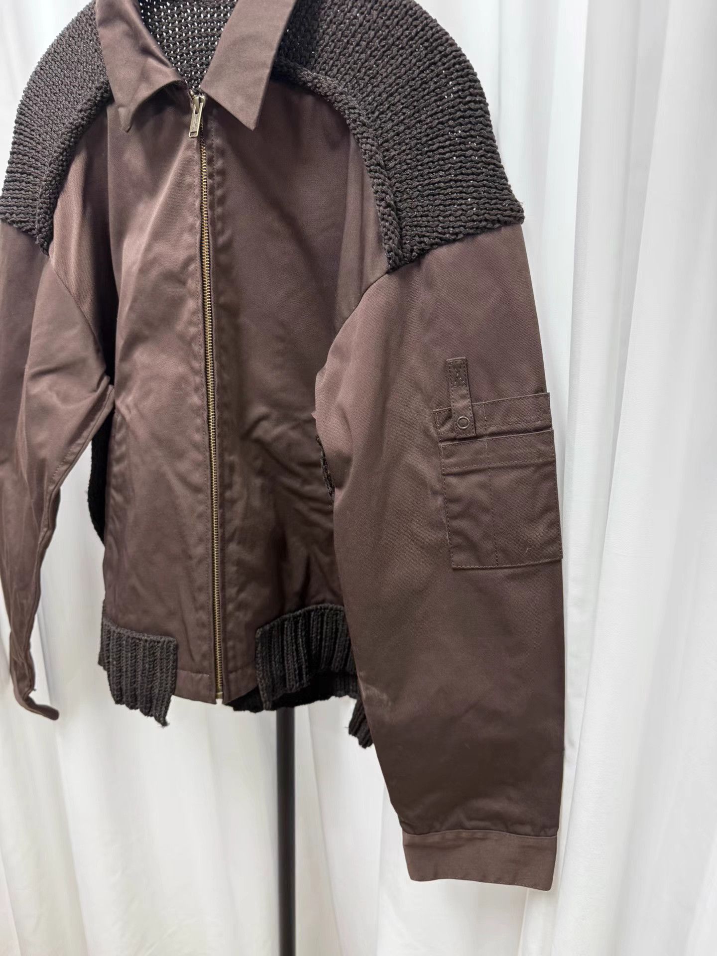Undercover UNDERCOVER Knit & Nylon Paneled Jacket K20 Size US M / EU 48-50 / 2 - 2 Thumbnail