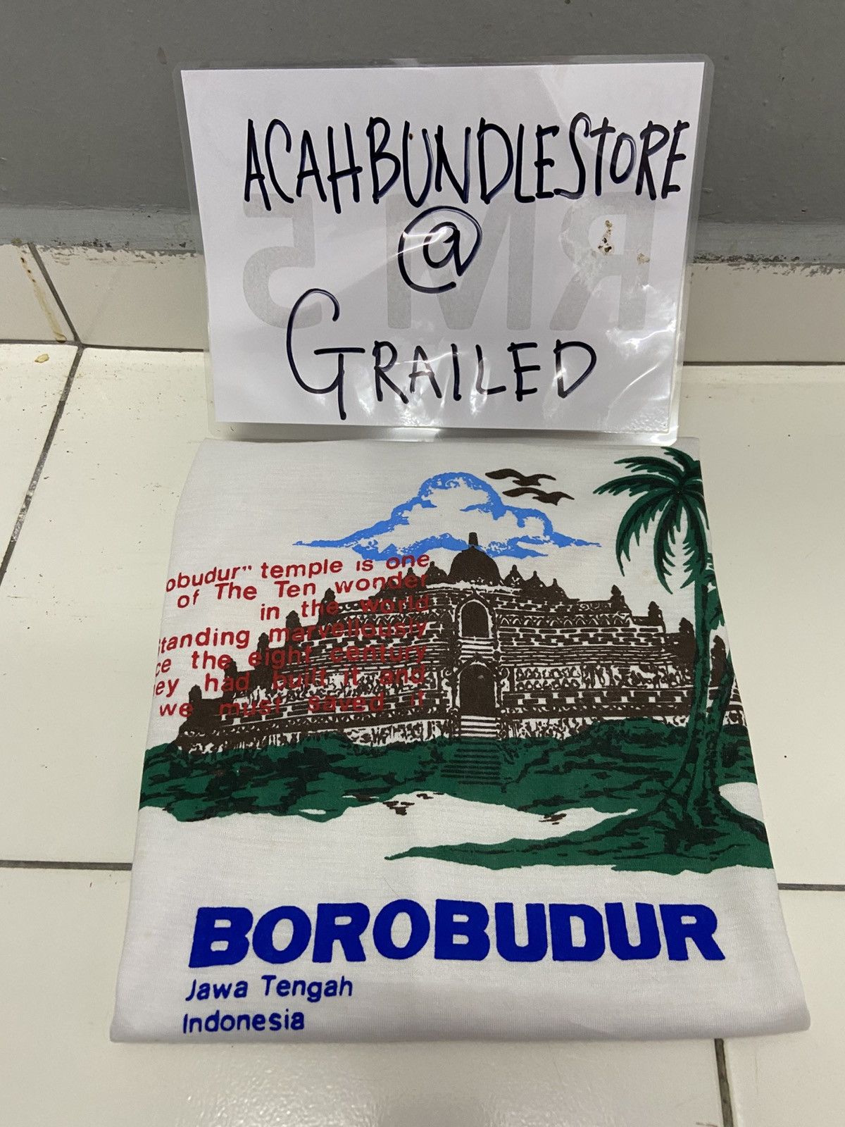 Vintage VINTAGE BOROBUDUR JAWA TENGAH INDONESIA TEE SHIRT Size US S / EU 44-46 / 1 - 18 Thumbnail