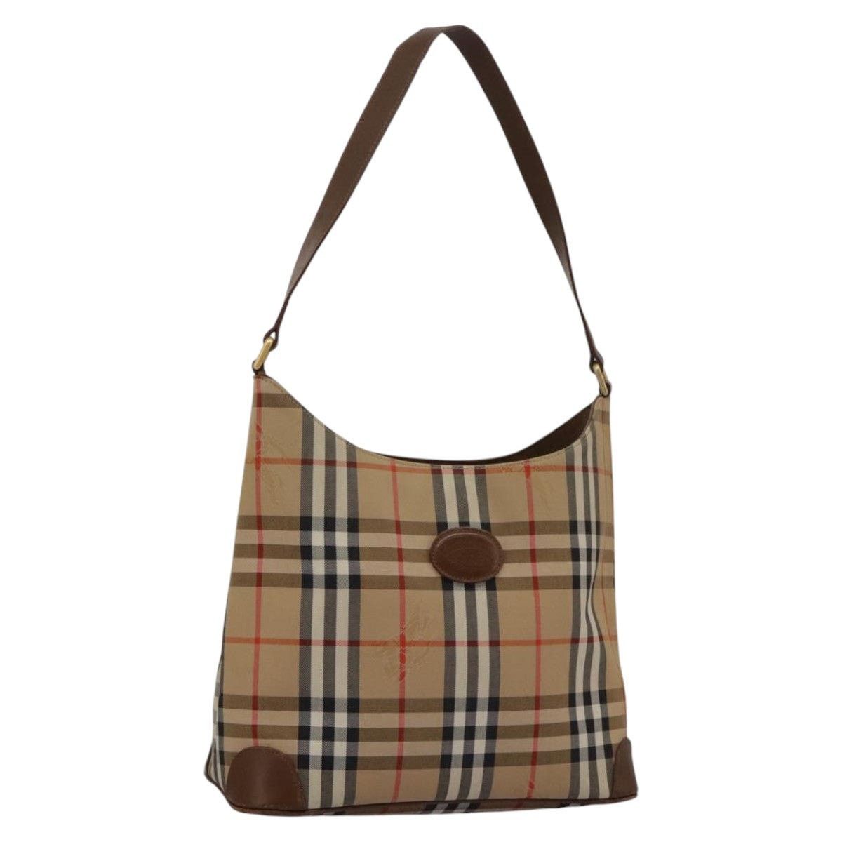 Burberry Burberry Nova Check Shoulder Bag Canvas Beige Size ONE SIZE - 1 Thumbnail