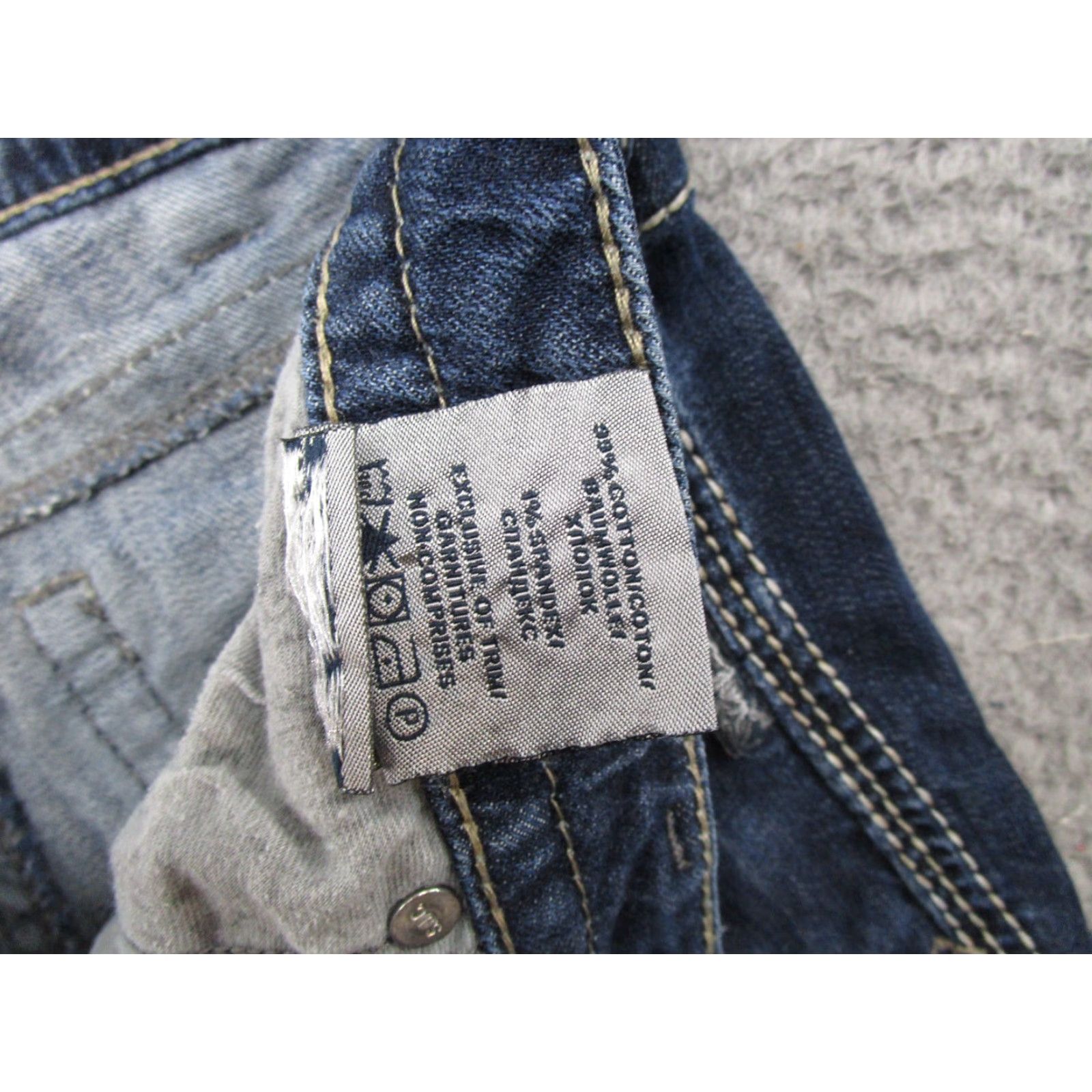 Silver Jeans Co. VTG Silver Jeans Natsuki Capri Thick Stitch Denim Jeans Women's Size 32x27 Size 24" / US 00 / IT 34 - 6 Thumbnail