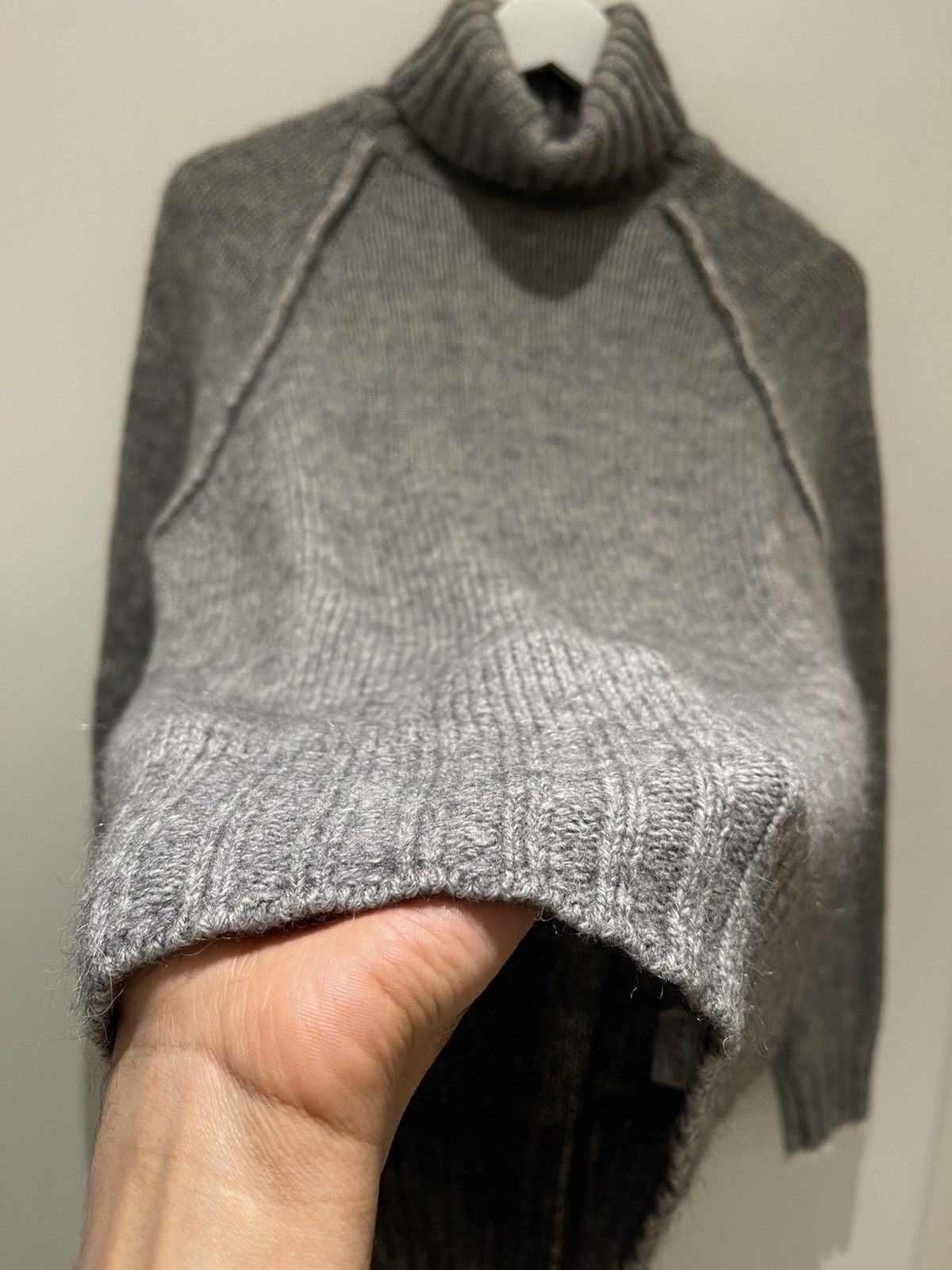 Neil Barrett Neil Barrett Fall 2003 Grey Alpaca Turtleneck Knitsweater Size US M / EU 48-50 / 2 - 12 Thumbnail