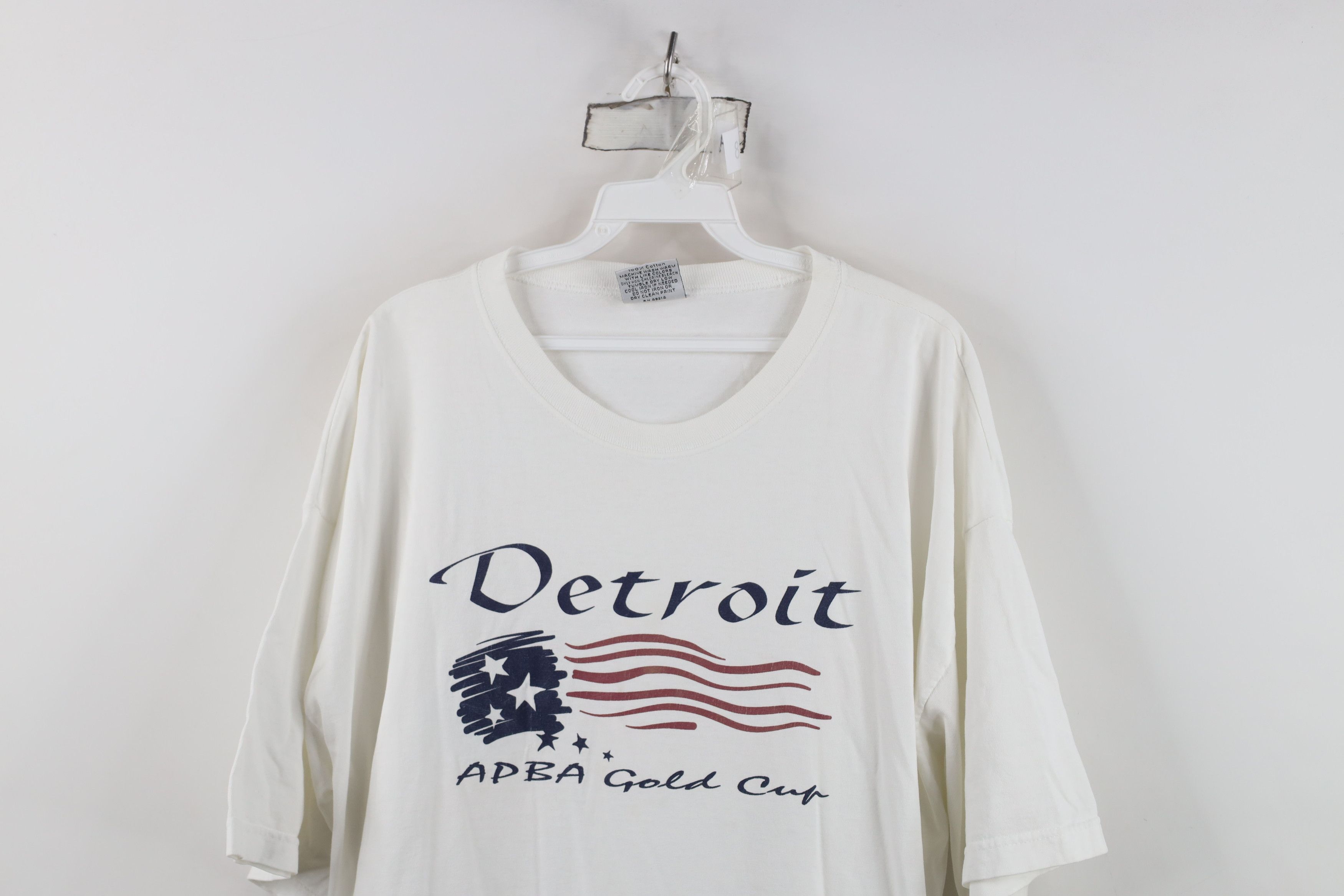 Vintage Vintage 90s Streetwear Cup Boat Racing T-Shirt White USA Size US XXL / EU 58 / 5 - 2 Thumbnail