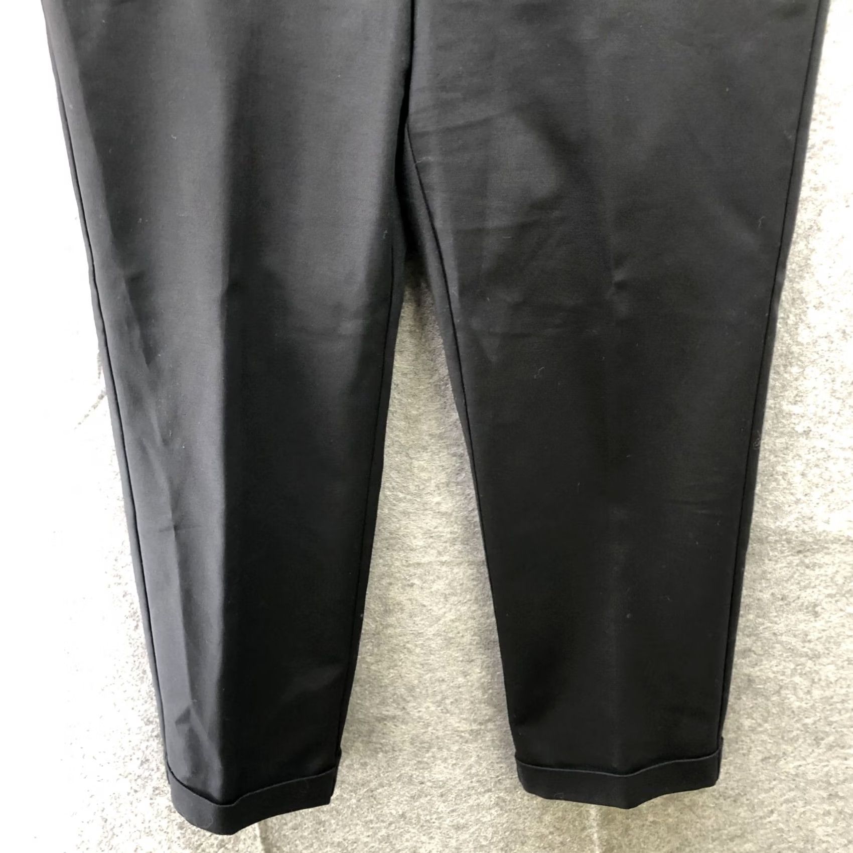 Vintage Chico's So Slimming Crop Pants Womens Size 8 Black Flat Front Slim Cropped Pants Womens 8 Black Size 30" / US 8 / IT 44 - 4 Thumbnail