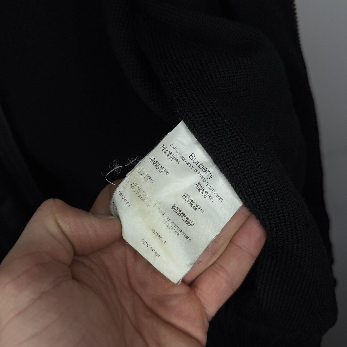 Burberry Burberry Leather Wool Jacket Bomber Flight Vintage Archive Size US L / EU 52-54 / 3 - 14 Thumbnail
