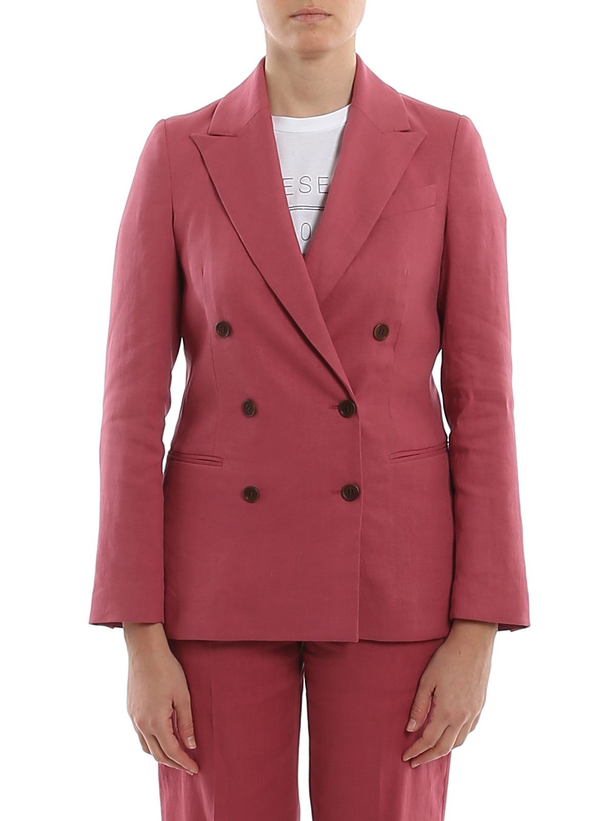 Brunello Cucinelli o1y0725 Blazer in Antique Rose Size M / US 6-8 / IT 42-44 - 2 Thumbnail