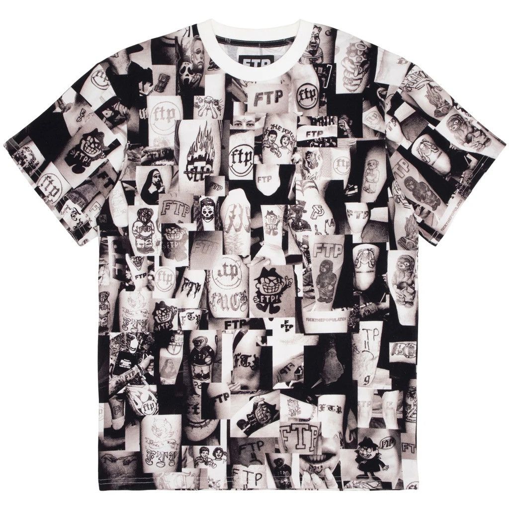 Fuck The Population FTP Tattoo Tee NEW XL Size US XL / EU 56 / 4 - 4 Thumbnail