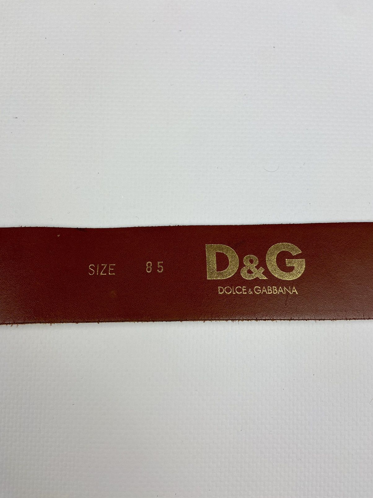 Dolce & Gabbana × Vintage Vintage 90's Dolce & Gabbana Perforations Leather Belt Sz 85 Size ONE SIZE - 13 Thumbnail