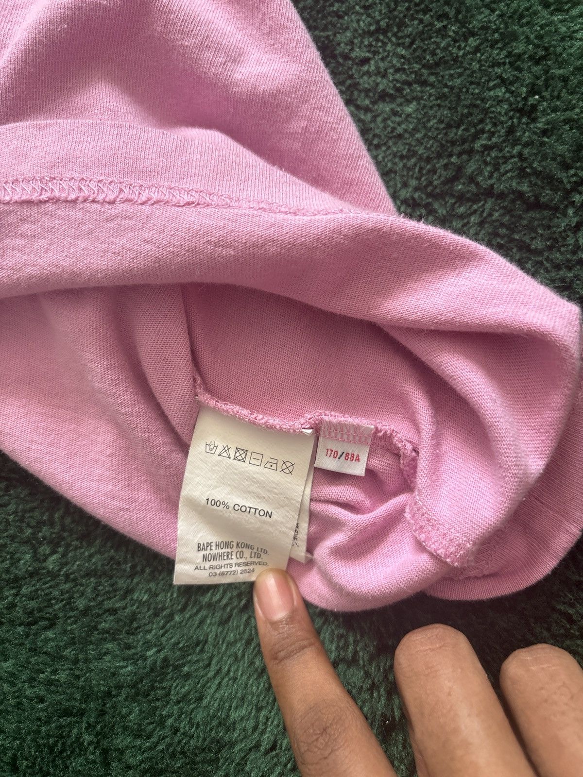 Aape × Bape Pink Aape By *A BATHING APE T-Shirt Size US S / EU 44-46 / 1 - 5 Thumbnail