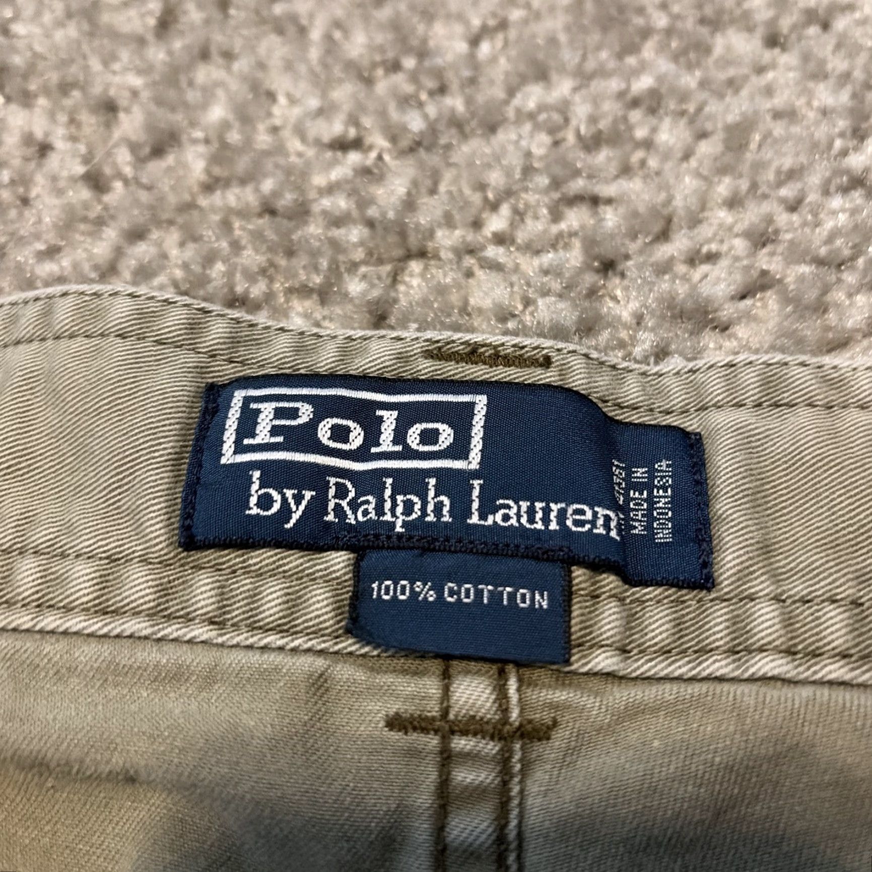 Polo Ralph Lauren Polo Ralph Lauren Cargo Shorts Mens 34 Light Green Cargo Pocket Zip Front Relaxed Cotton Baggy Logo 90s Army Hip Hop Retro Size US S / EU 44-46 / 1 - 4 Thumbnail