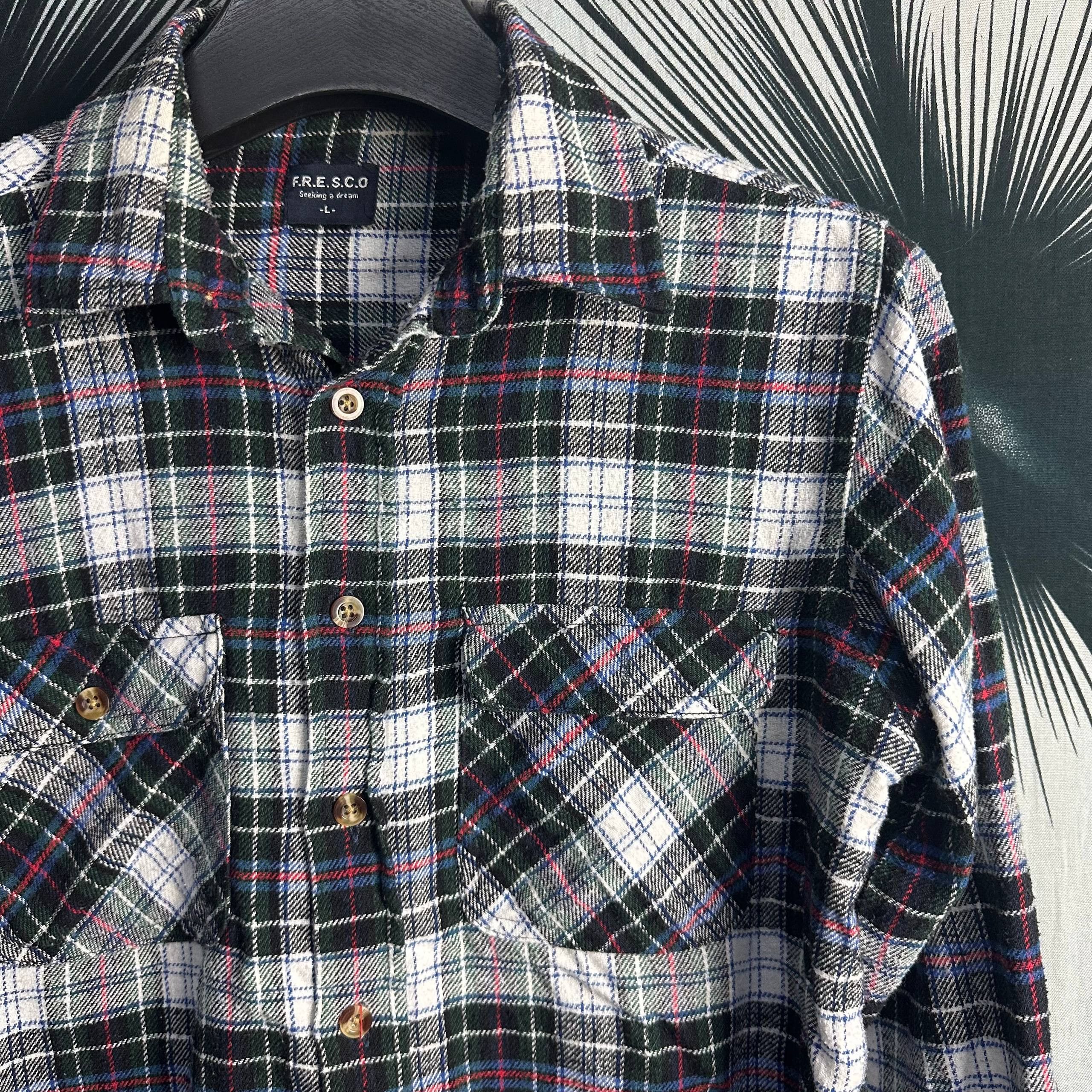 Japanese Brand Vintage Flannel Plaid Asap Rocky Style Shirt Size US L / EU 52-54 / 3 - 2 Thumbnail