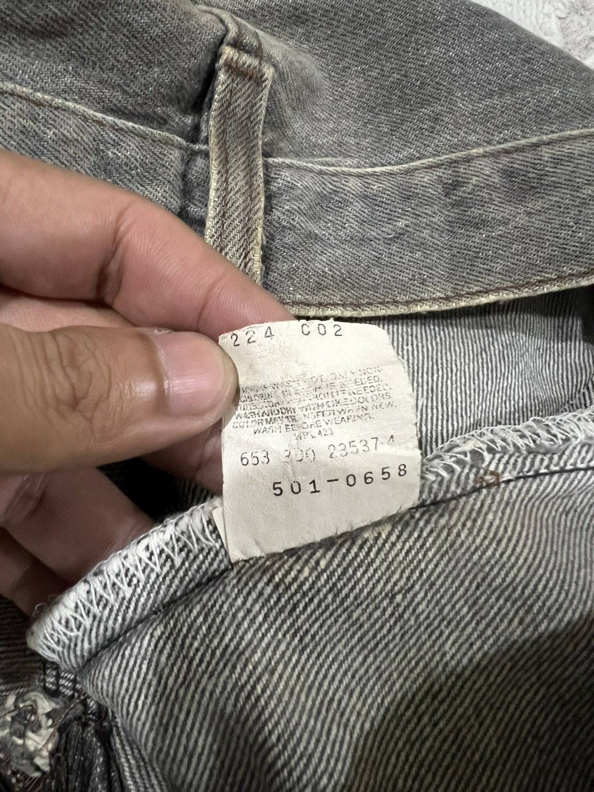 Levi's × Vintage Vintage Late 80s 501 Levis USA Sandy Black Denim Jeans Size US 31 - 11 Thumbnail