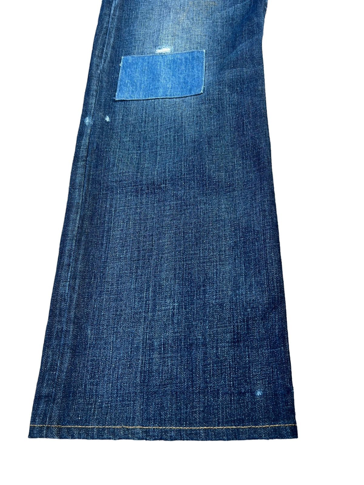Rag & Bone Vintage Rag & Bone Distressed Patch Denim Flare Jeans Size US 30 / EU 46 - 10 Thumbnail