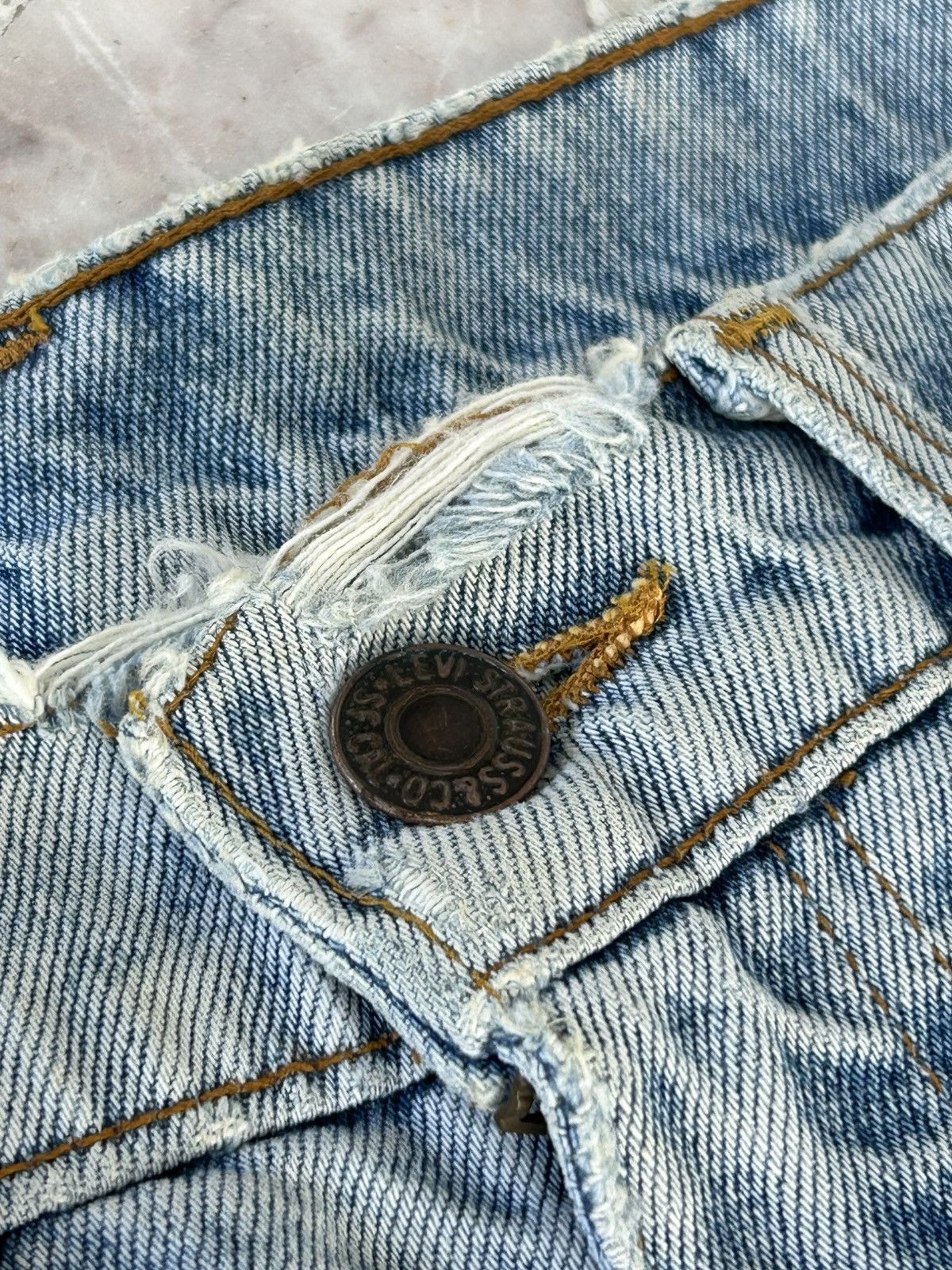 Levi's Levis Japan 501 Ripped Vintage Denim Size US 31 - 8 Thumbnail