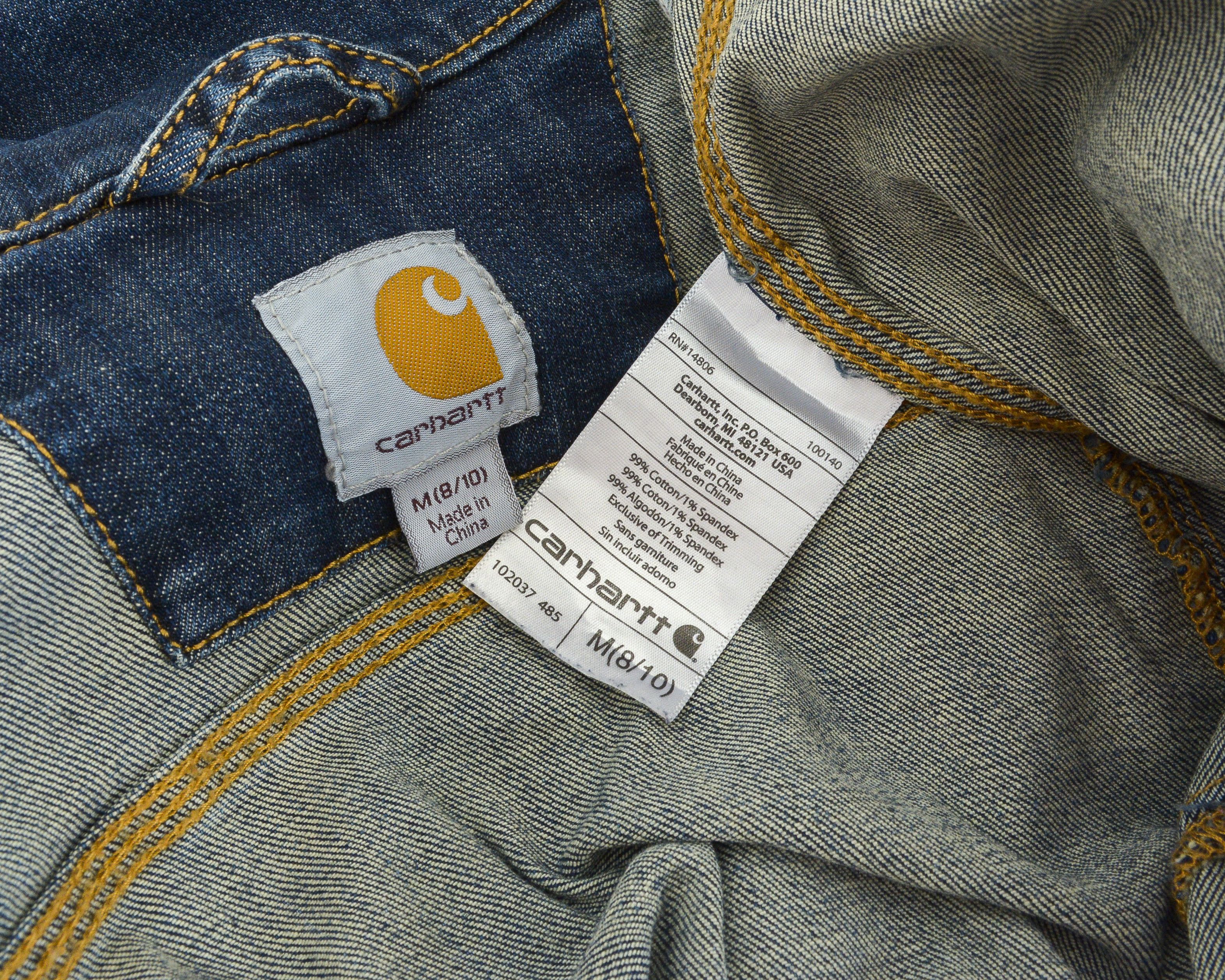 Carhartt × Carhartt Wip × Vintage M Denim Jean Jacket Button Up Blazer Trucker Cowboy Top Size M / US 6-8 / IT 42-44 - 5 Thumbnail