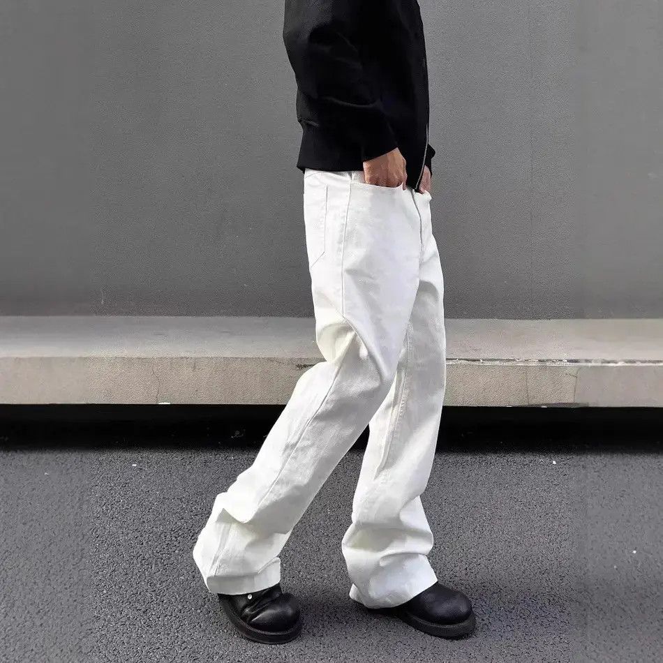 Japanese Brand Retro loose wide leg slightly flared jeans Size US 32 / EU 48 - 3 Thumbnail