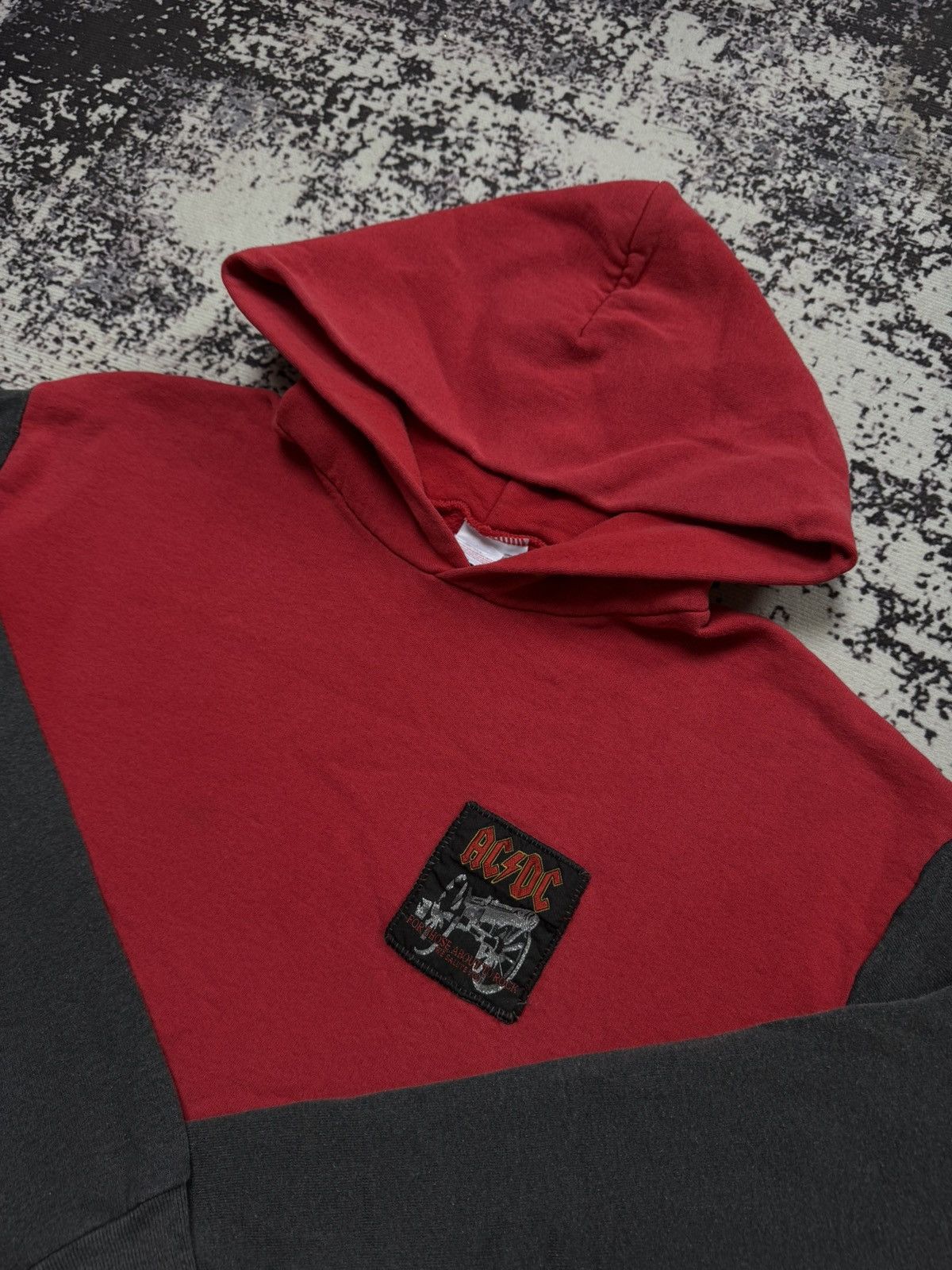 AC/DC × Vintage Acdc Vintage Hoodie XL Red Fotl grey band Size US XL / EU 56 / 4 - 3 Thumbnail