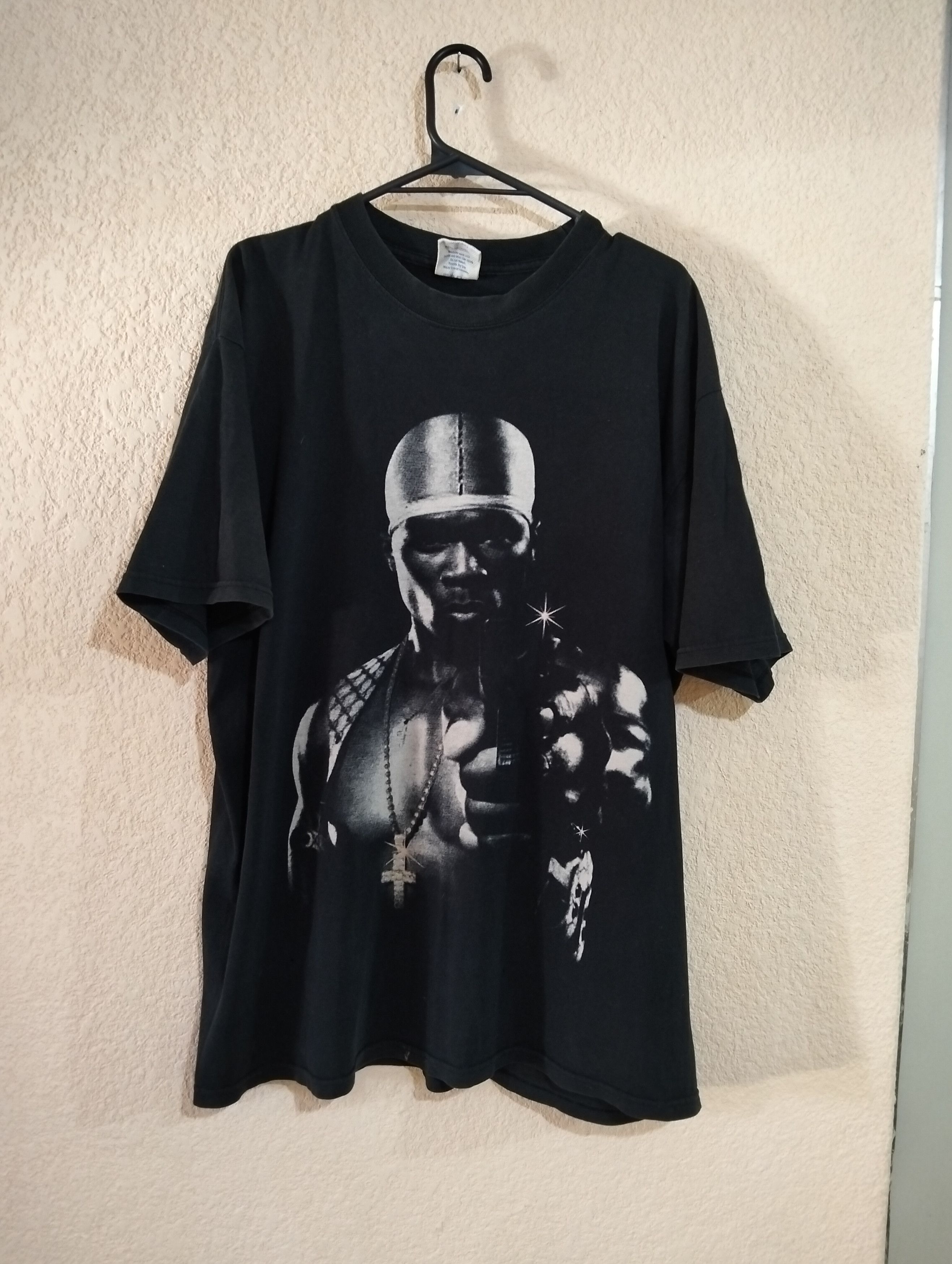 50 Cent × G-Unit × Rap Tees Vintage 03 50 cent Shadow rap tee Size US XL / EU 56 / 4 - 1 Thumbnail