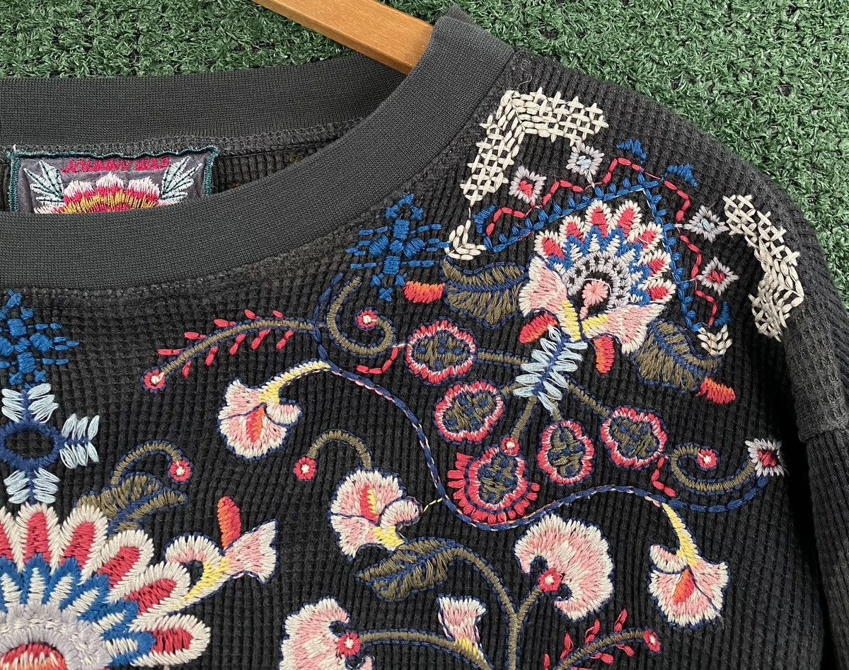 Johnny Was Johnny Was Nindi Floral Embroidered Camo 3/4 Sleeve Thermal Size S / US 4 / IT 40 - 4 Thumbnail