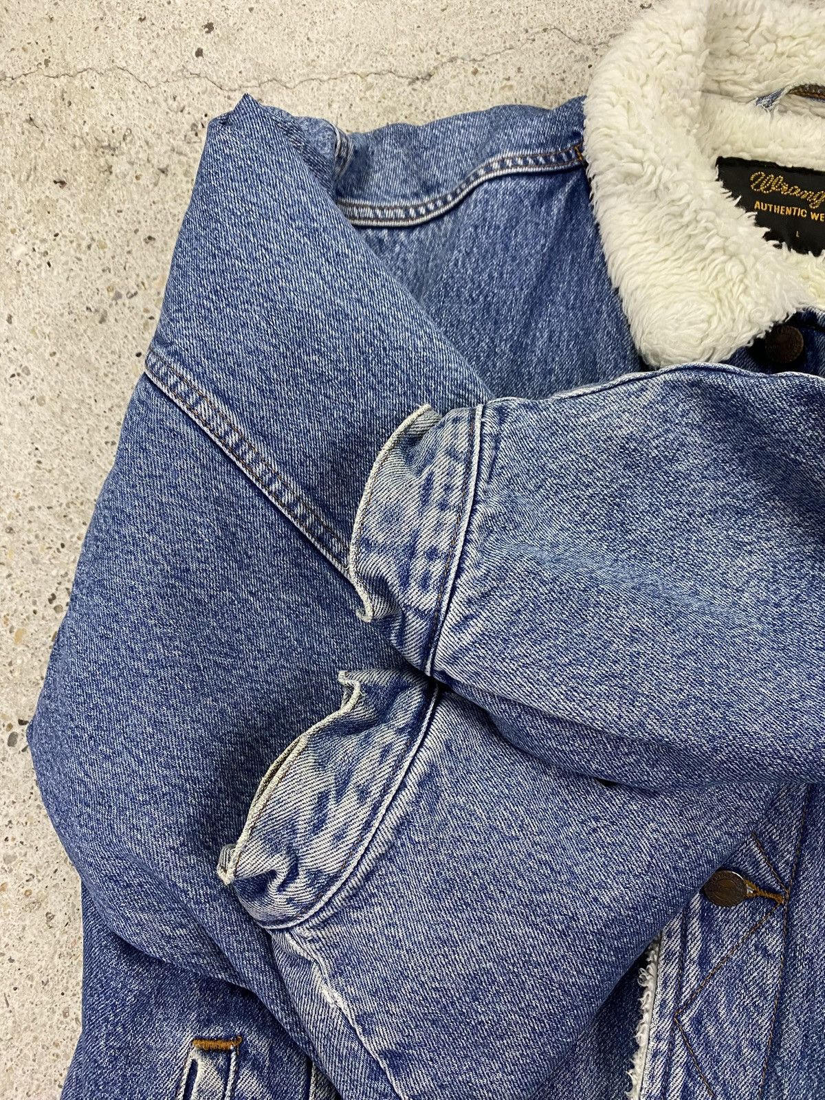 Wrangler Wrangler western sherpa lining denim jacket vintage Size US L / EU 52-54 / 3 - 12 Thumbnail