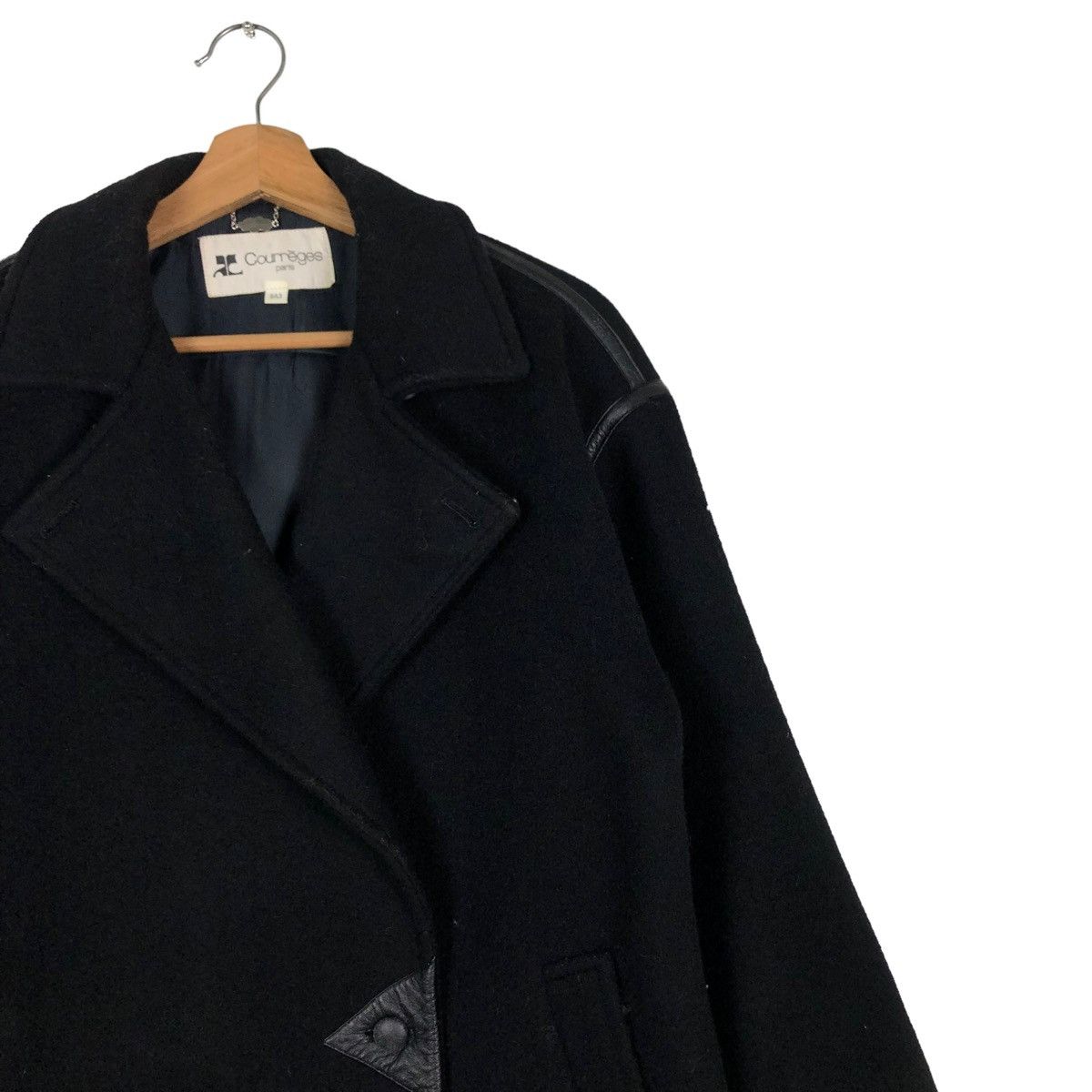 Issey Miyake 🔥VINTAGE WOOL JACKET DOUBLE BREAST COURREGES PARIS Size US M / EU 48-50 / 2 - 6 Thumbnail