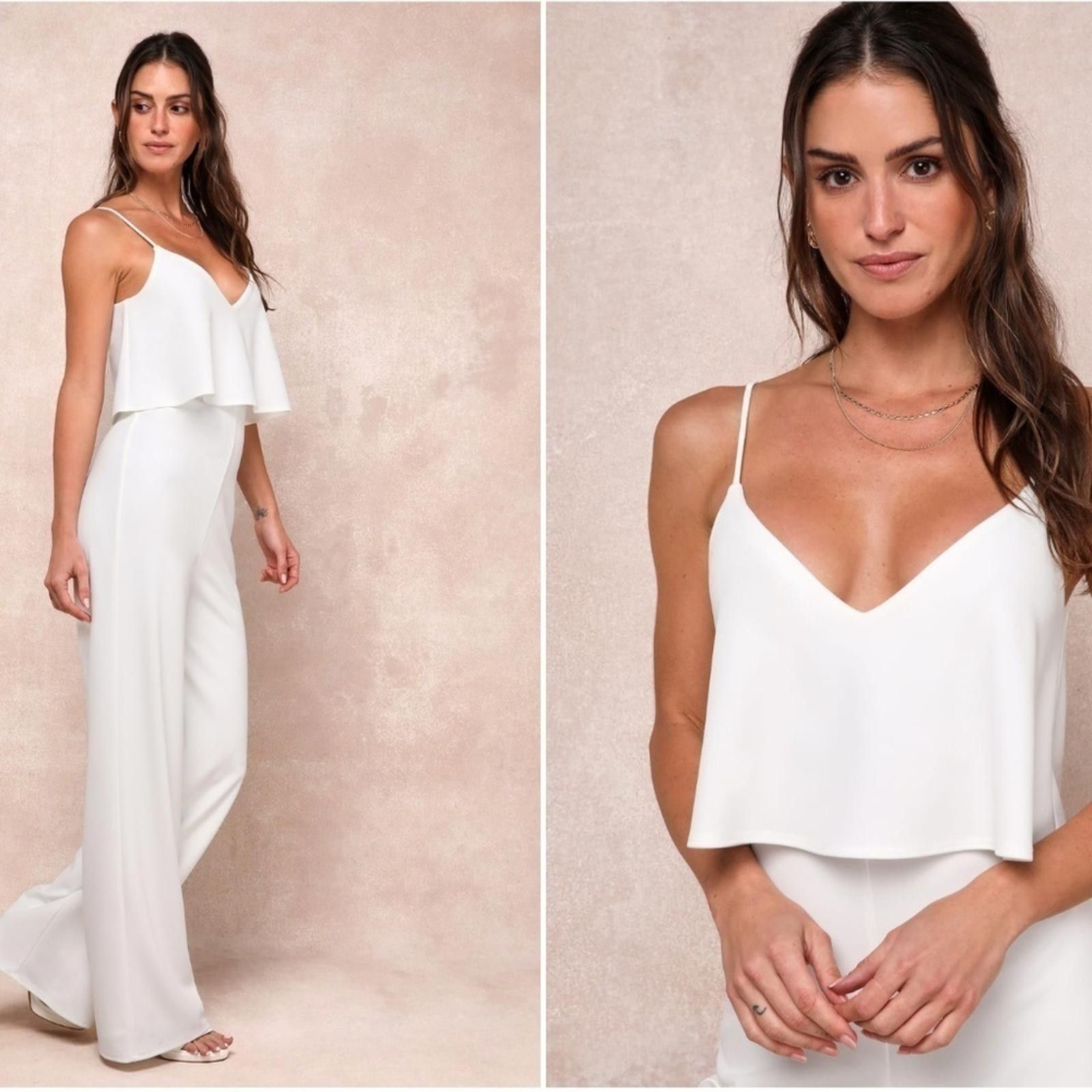 Lulus LULU's Wedding Bridal Shower Rehearsal Dinner Sexy Jumpsuit Size S / US 4 / IT 40 - 3 Thumbnail