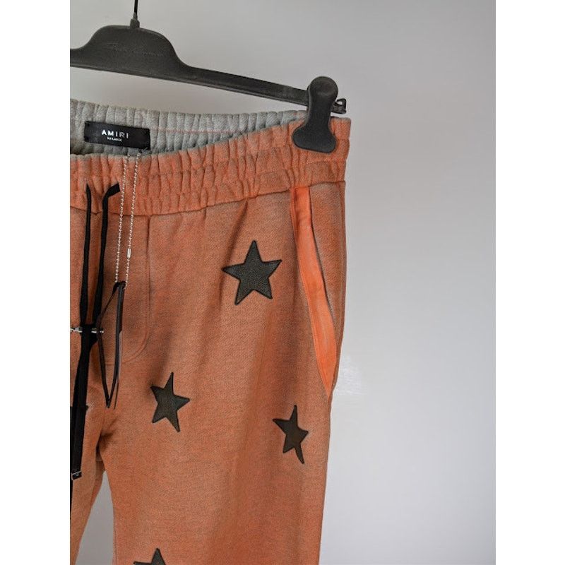 Amiri o1rshd1 Chemist Star Sweatpants in Orange / Black Size US 38 / EU 54 - 5 Thumbnail