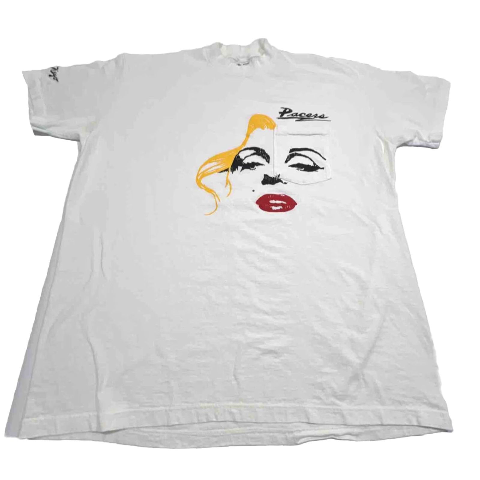 Vintage VINTAGE Pacers Nightclub San Diego T Shirt Men’s XL Graphic Tee Single Stitch 1990s White Cotton Stedman Size US XL / EU 56 / 4 - 4 Thumbnail