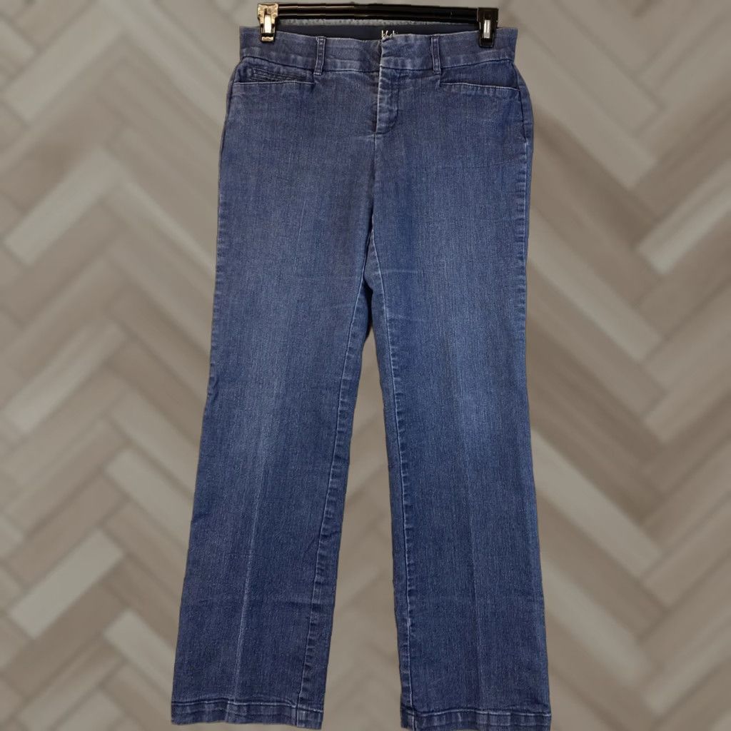 Dockers DOCKERS Jeans Bootcut - Jeans - Women - Size 4 - Blue Denim - 30in Inseam - Stretch Comfort - Regular Rise Size 27" / US 4 / IT 40 - 1 Thumbnail