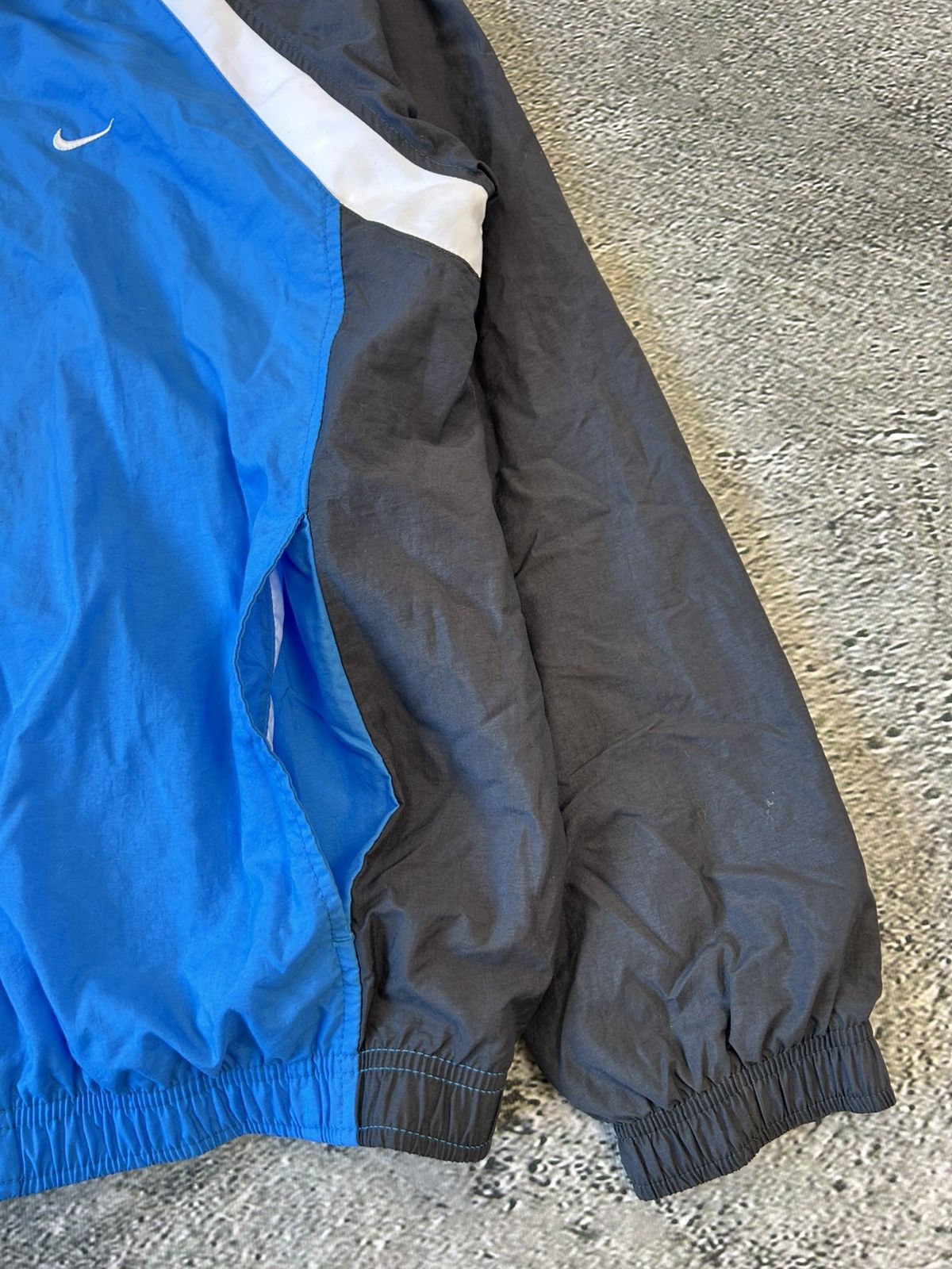 Nike × Vintage Nike track jacket nylon baby blue white vintage drill Y2K TN Size US M / EU 48-50 / 2 - 7 Thumbnail
