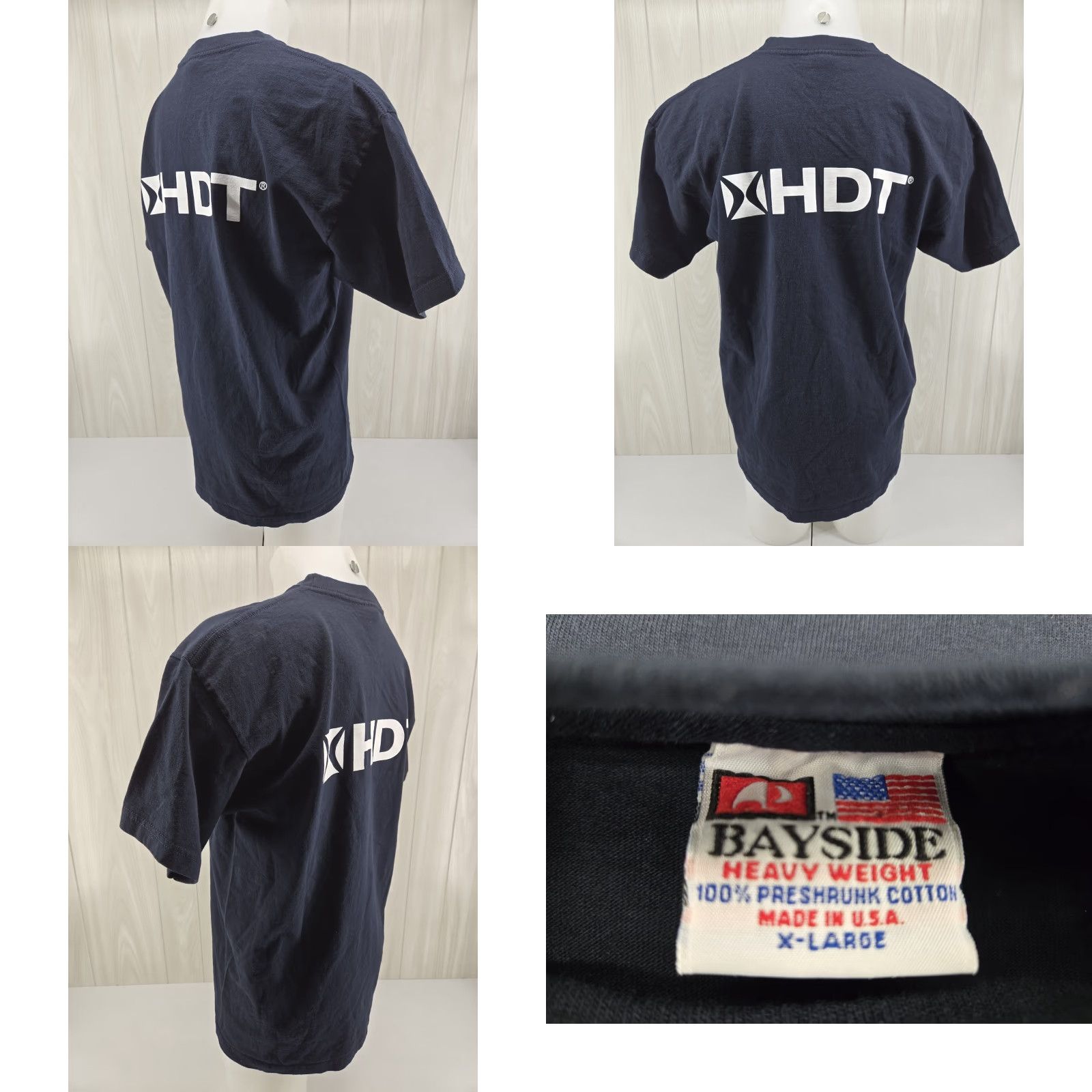Vintage HDT Global Pocket T Shirt XL Blue Mens Short Sleeve Cotton Pockets 22.5 Shoulder to Shoulder 30.5 Down Back Size US XL / EU 56 / 4 - 8 Thumbnail