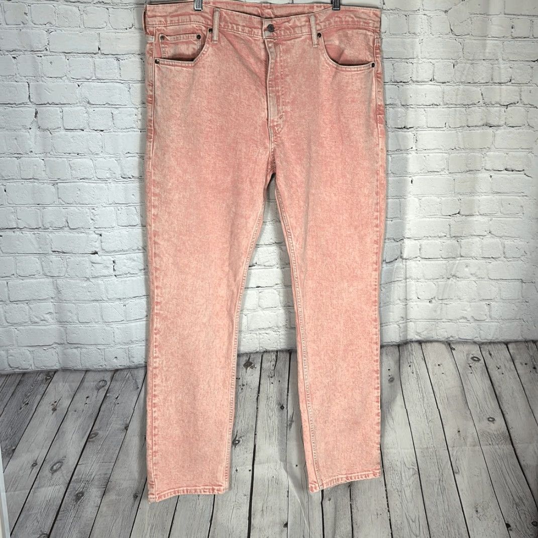 Levi's LEVI'S 511 Jeans Mens Pink Tapered Slim Fit Stone Wash Inseam 32 W40 L32 Dirt? (no) Size US 42 / EU 58 - 2 Thumbnail