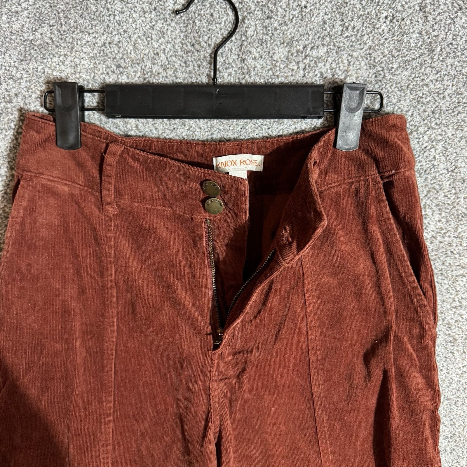 Other Knox Rose Pants Women 4 Corduroy Wide Leg Boho Retro 70s Size 27" / US 4 / IT 40 - 8 Thumbnail