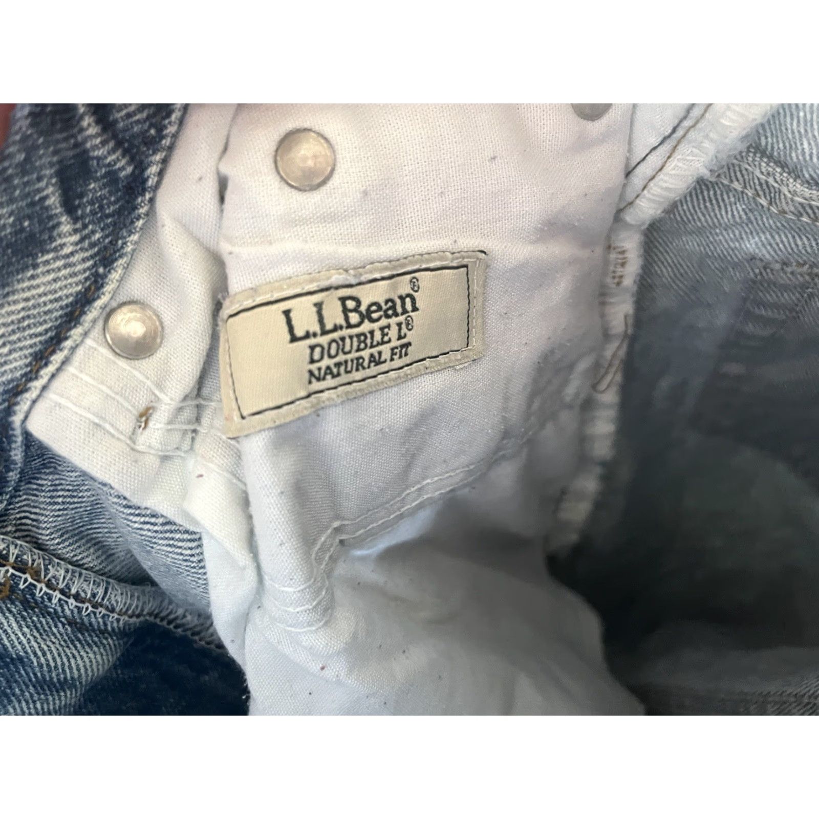 Vintage VINTAGE L.L. Bean Double L Comfort Waist Denim Jeans Women’s Size 27x32 Blue Cotton USA 90s Tapered Size 27" / US 4 / IT 40 - 6 Thumbnail