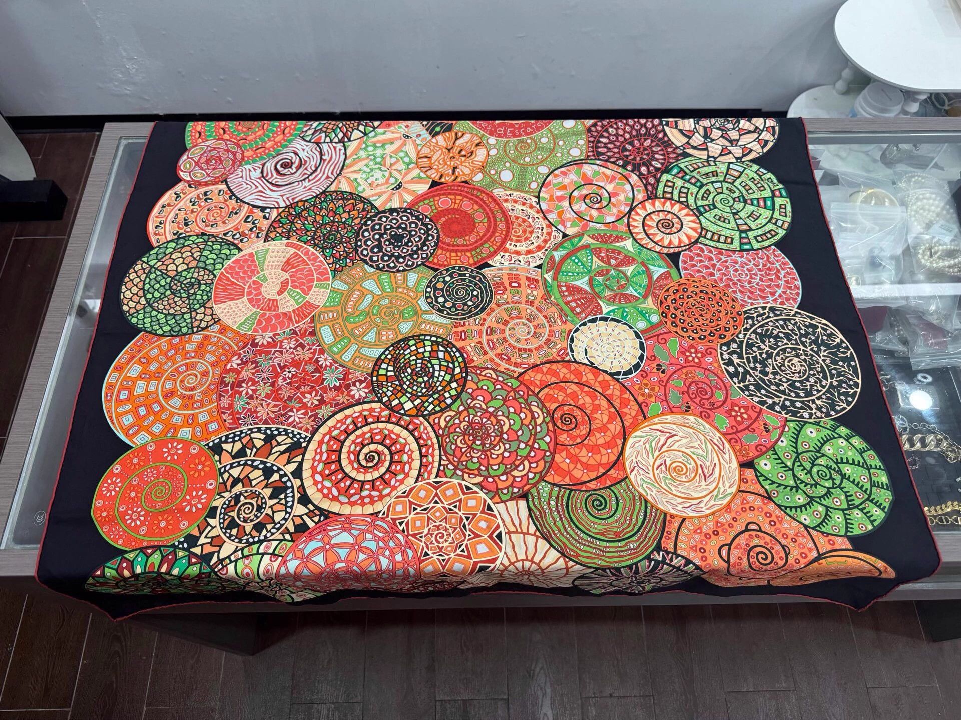 Hermes Hermes Snail Dream Colorful Snail Shell Logo Scarf Size ONE SIZE - 4 Thumbnail