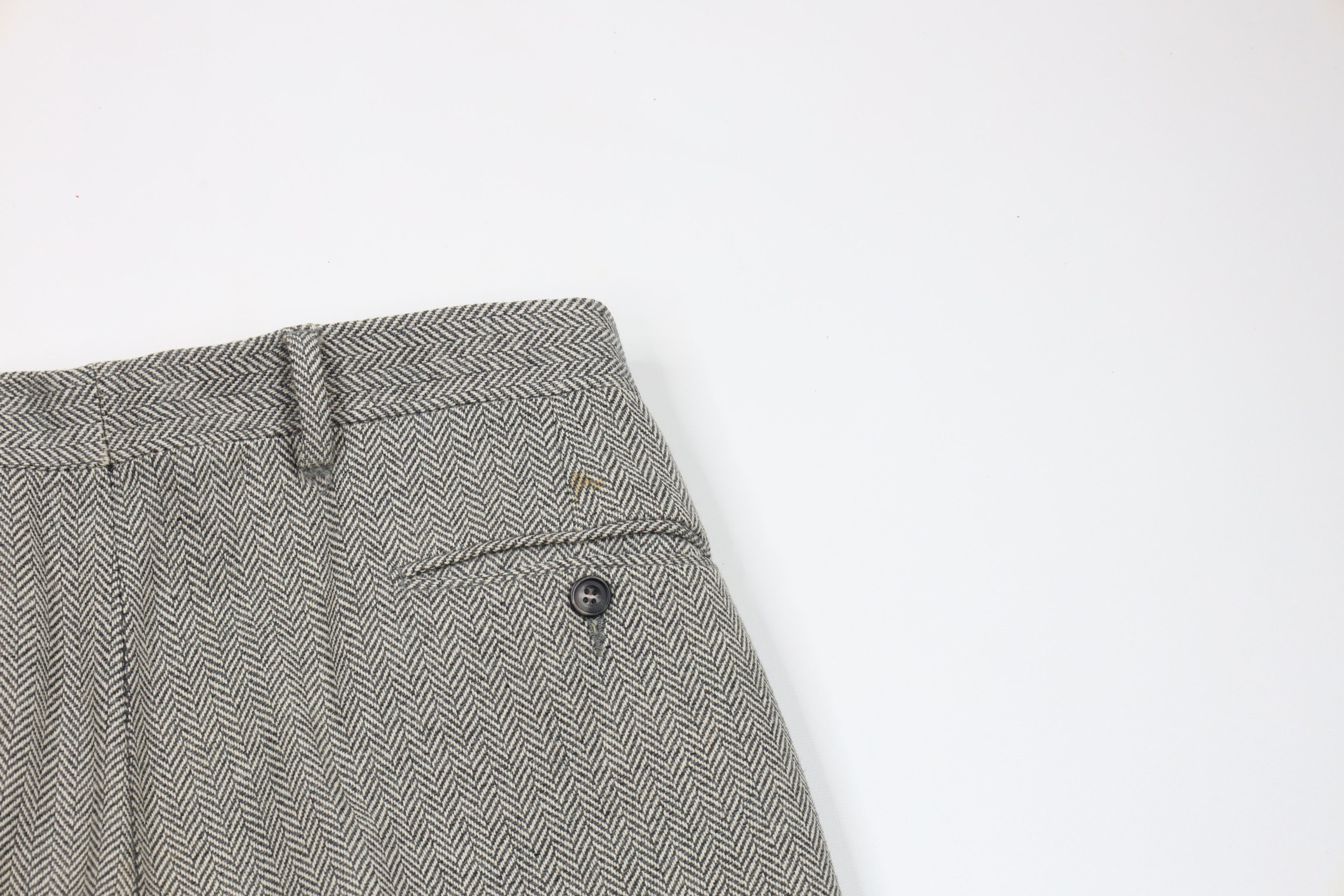 Vintage Vintage 90s Streetwear Wool Cashmere Tweed Herringbone Pants Size US 36 / EU 52 - 12 Thumbnail
