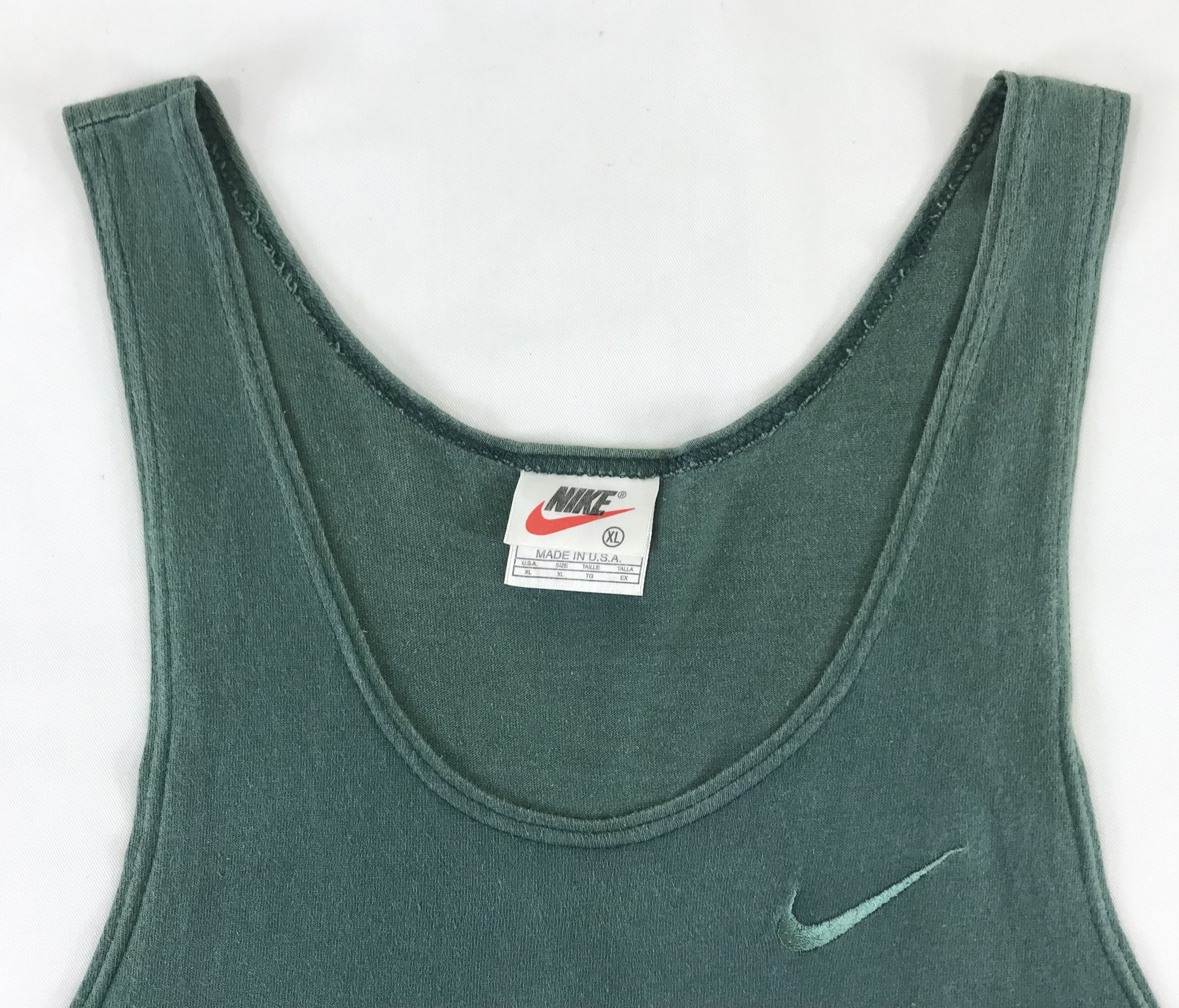 Nike Vintage 90s Nike Small Embroidered Swoosh Tank Top Size US XL / EU 56 / 4 - 3 Thumbnail
