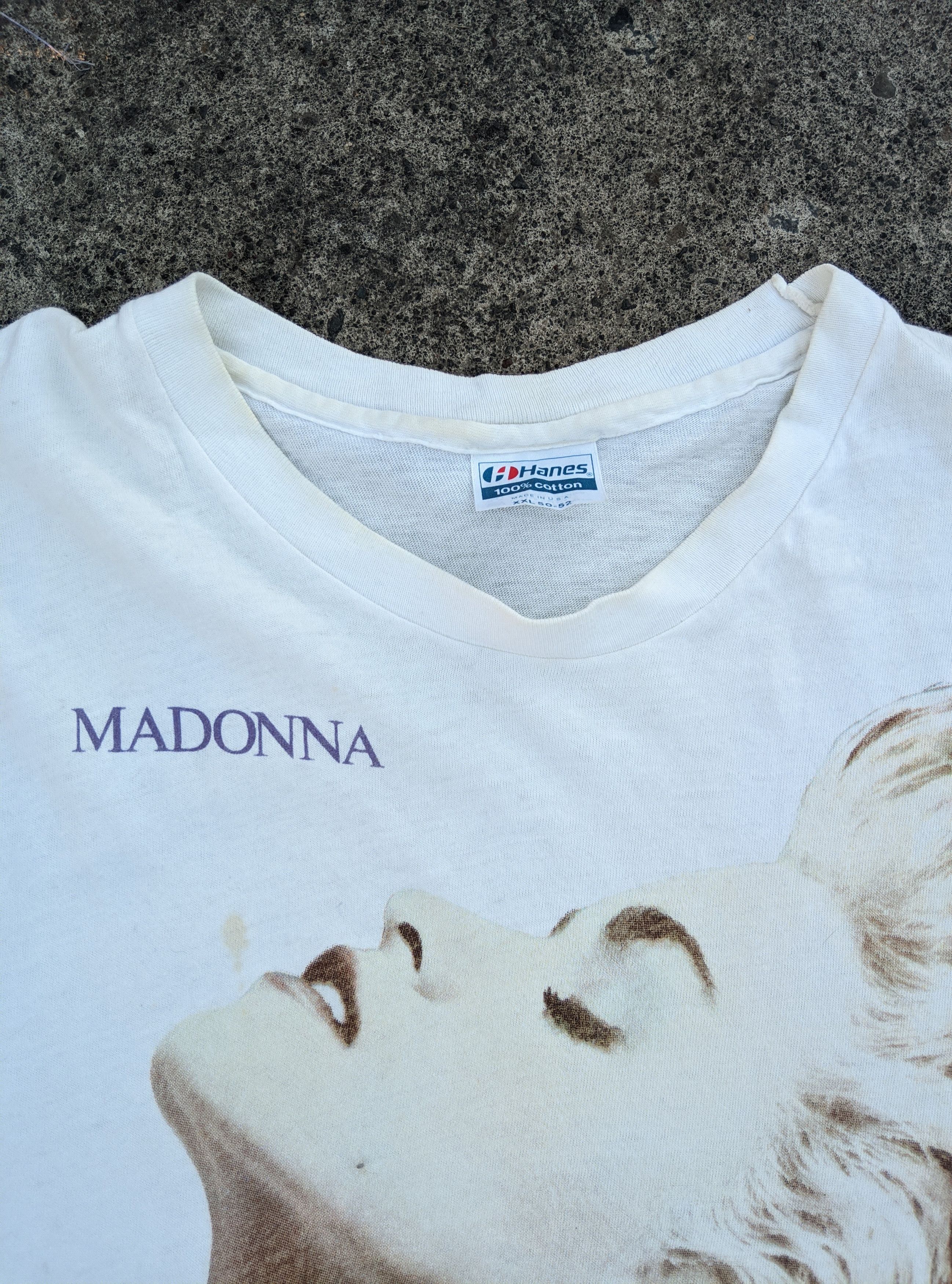 Band Tees × Vintage Vintage 1986 Madonna true blue pop t shirt Size US XXL / EU 58 / 5 - 3 Thumbnail