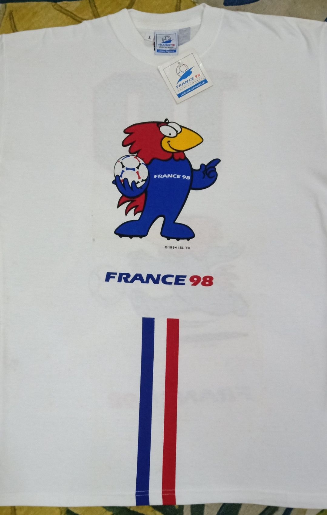 Vintage Vintage NOS France 98 World Cup Official Licensed T-shirt Size US L / EU 52-54 / 3 - 5 Thumbnail