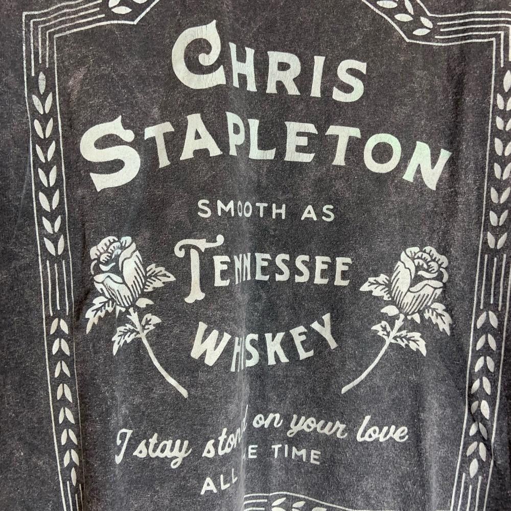 Designer Chris Stapleton medium grey graphic preowned T-shirt Size US M / EU 48-50 / 2 - 1 Thumbnail