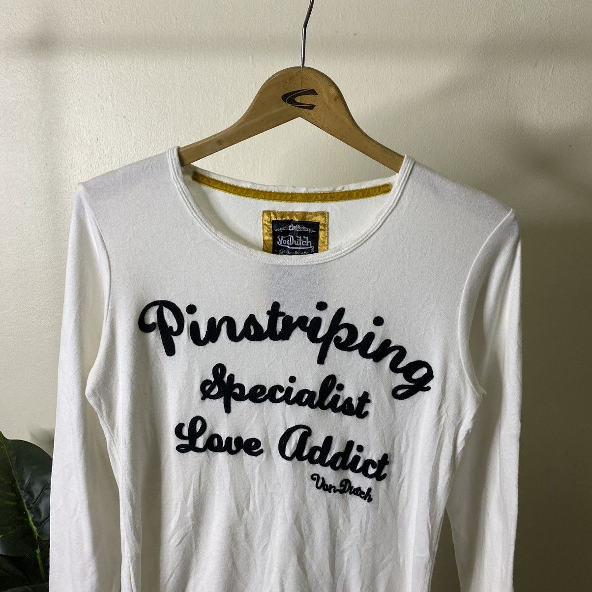 Von Dutch Von Dutch Pinstriping Specialist Love Addict Women LS Tee Size S / US 4 / IT 40 - 2 Thumbnail